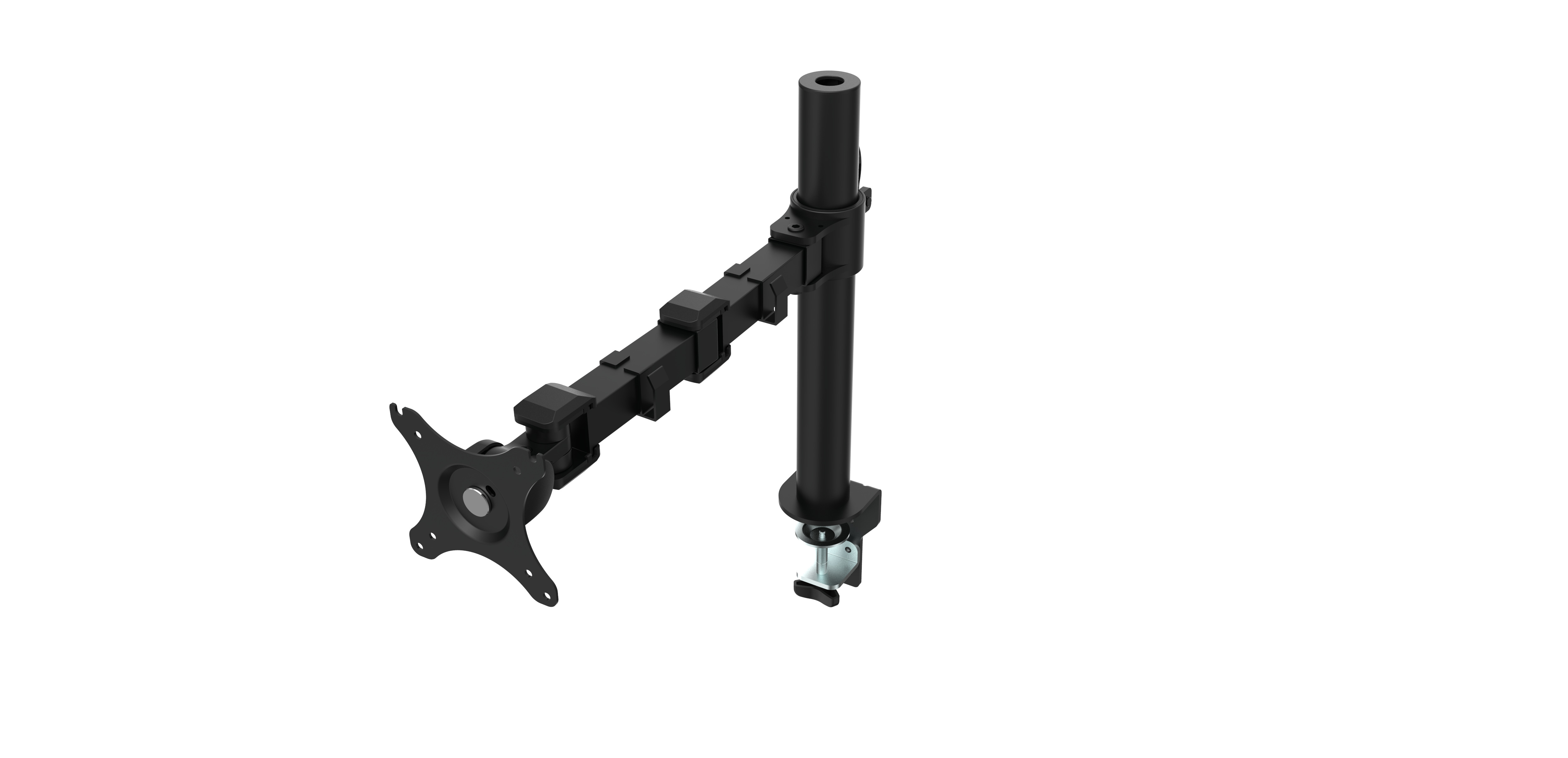 iCAN DLB111 17" - 30" Single Monitor Ergonomic Swivel Arm, VESA 75 mm X 75 mm, 100 mm X 100 mm, Max Load 10 Kg.(Open Box)