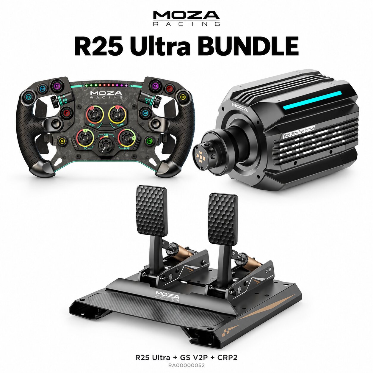 MOZA R21 Bundle (R25 Ultra+GS V2P+CRP2)