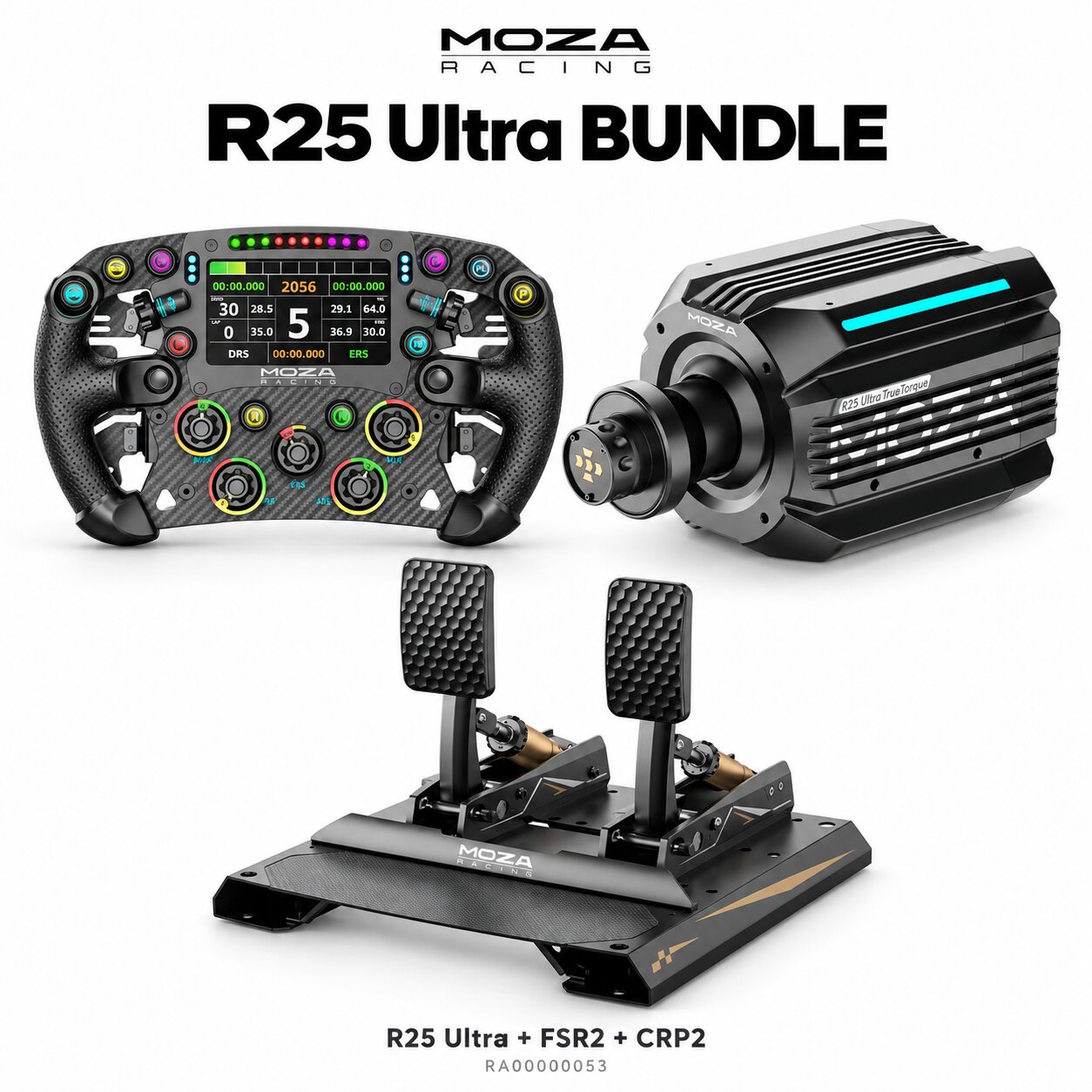 MOZA R21 Bundle (R25 Ultra+FSR2+CRP2)