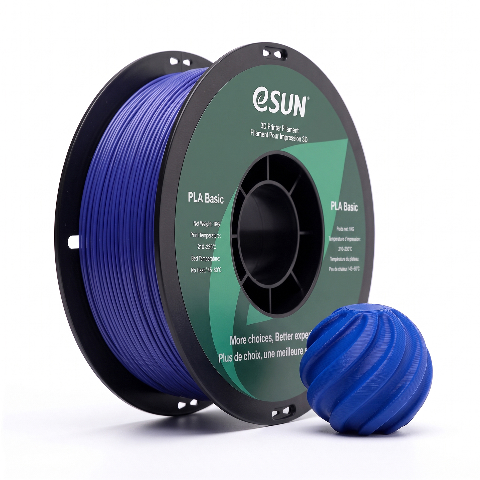eSUN PLA Basic 3D Printing Filament 1kg, 1.75mm, Blue