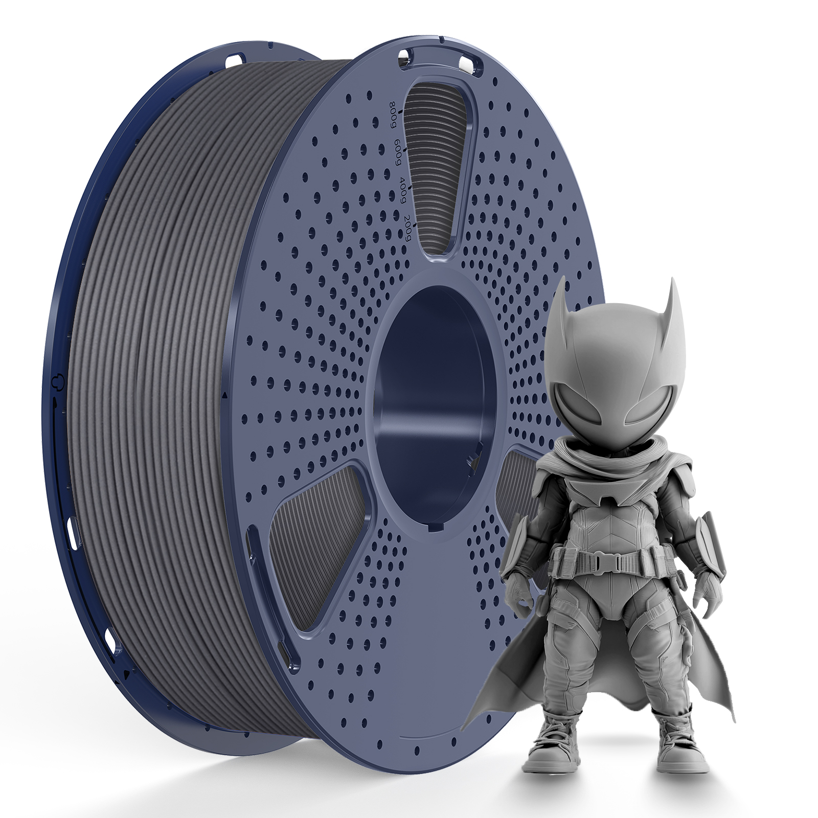 Sunlu 1,75 mm, 1 kg/bobine, filament PLA méta (gris)