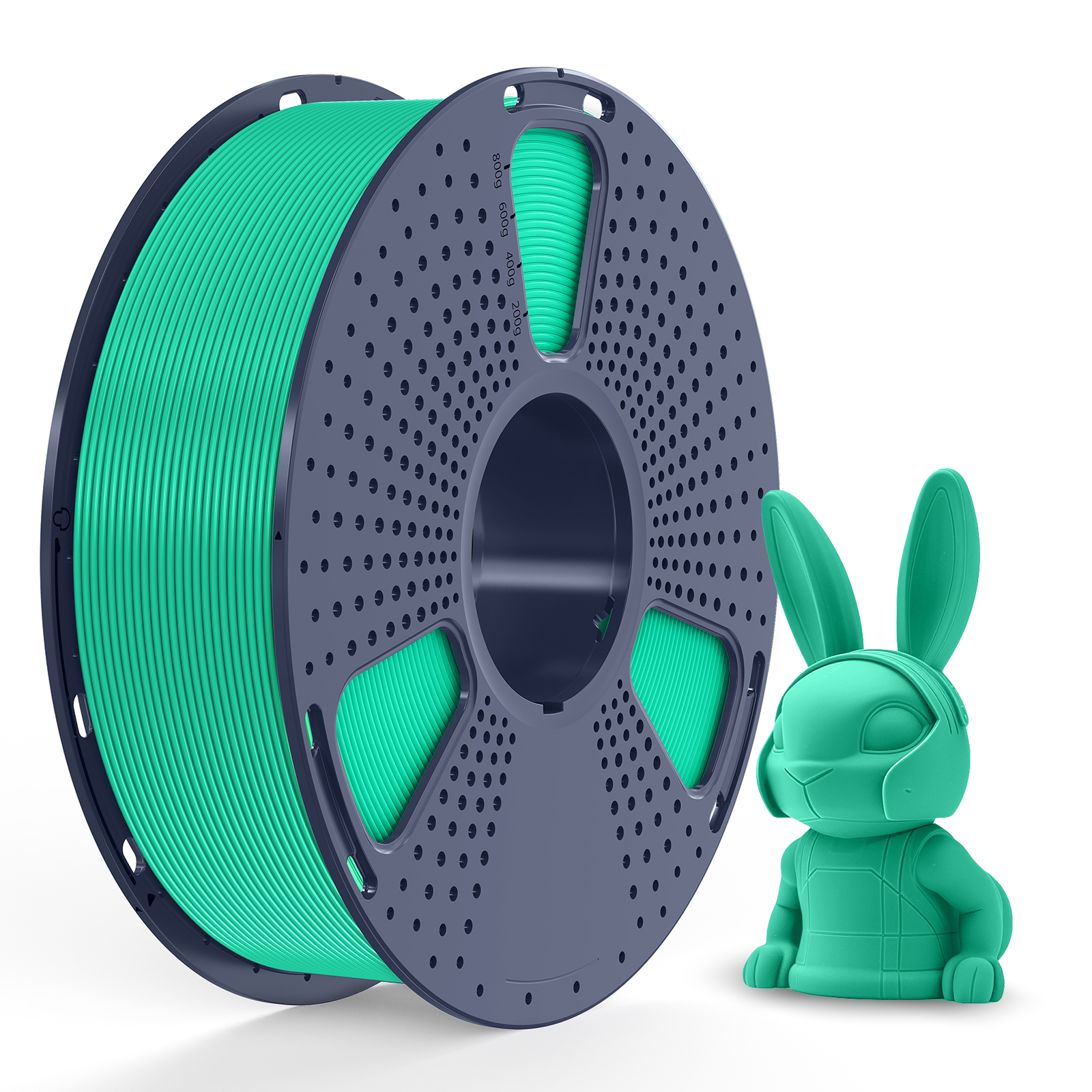 Filament PLA méta Sunlu 1,75 mm, 1 kg/bobine (vert menthe)