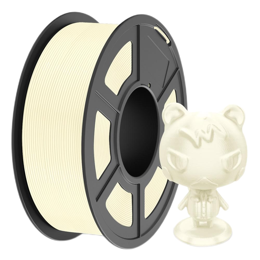 Sunlu 1,75 mm, 1 kg/bobine, filament de soie TPU (blanc crème)