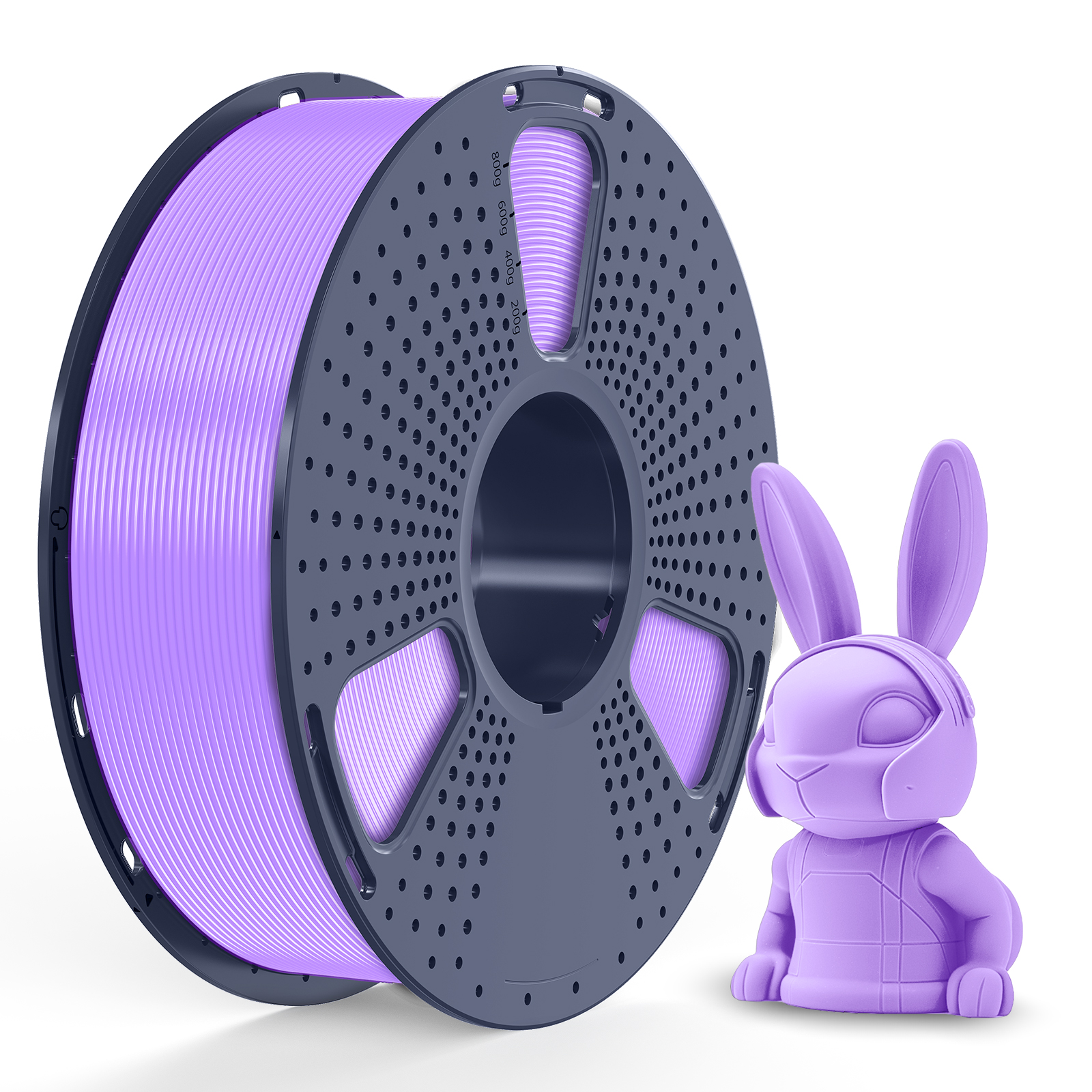 Filament PLA méta Sunlu 1,75 mm, 1 kg/bobine (Taro Purple)