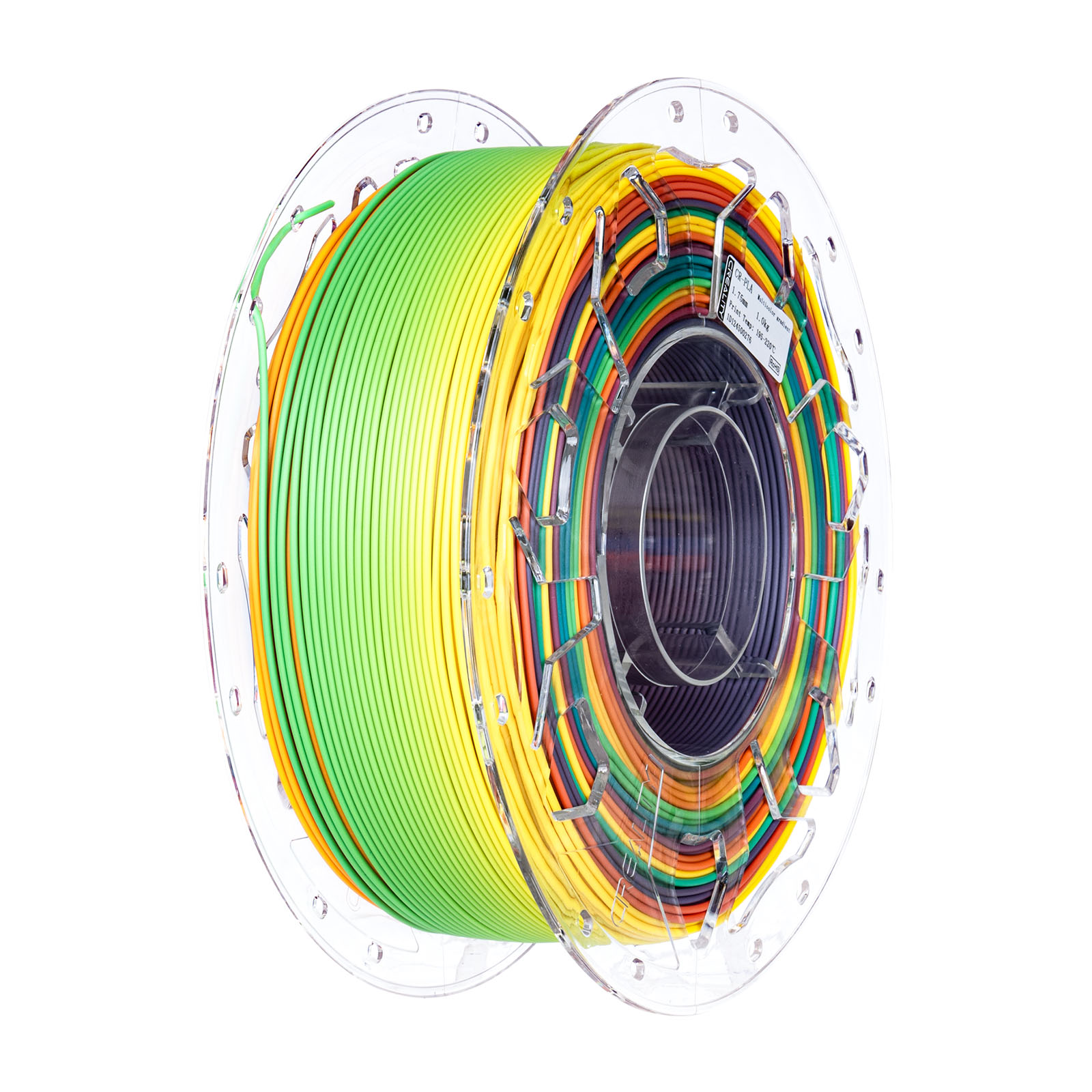 Creality CR-PLA Filament for FDM 3D Printer,1.0Kg 1.75mm, Rainbow