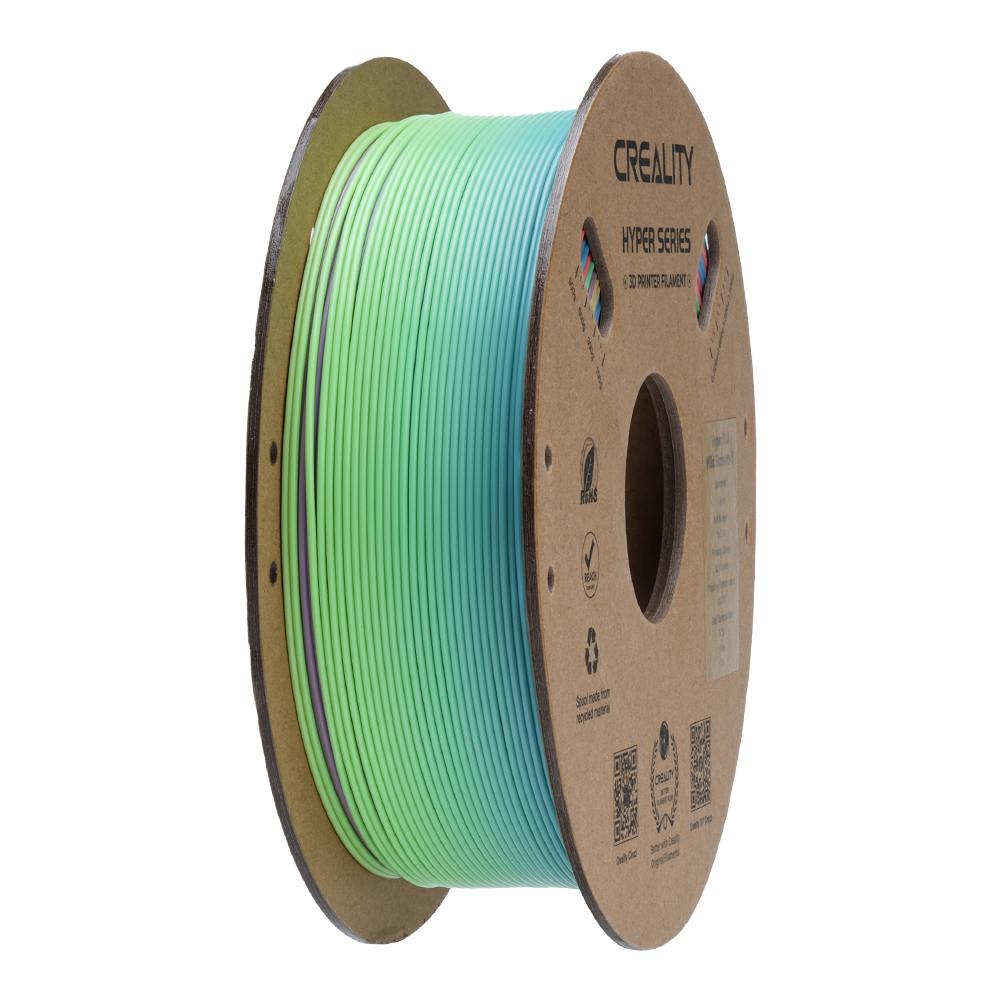 Filament d'impression 3D PLA Creality Hyper Series 1 kg, 1,75 mm, arc-en-ciel, Wi
