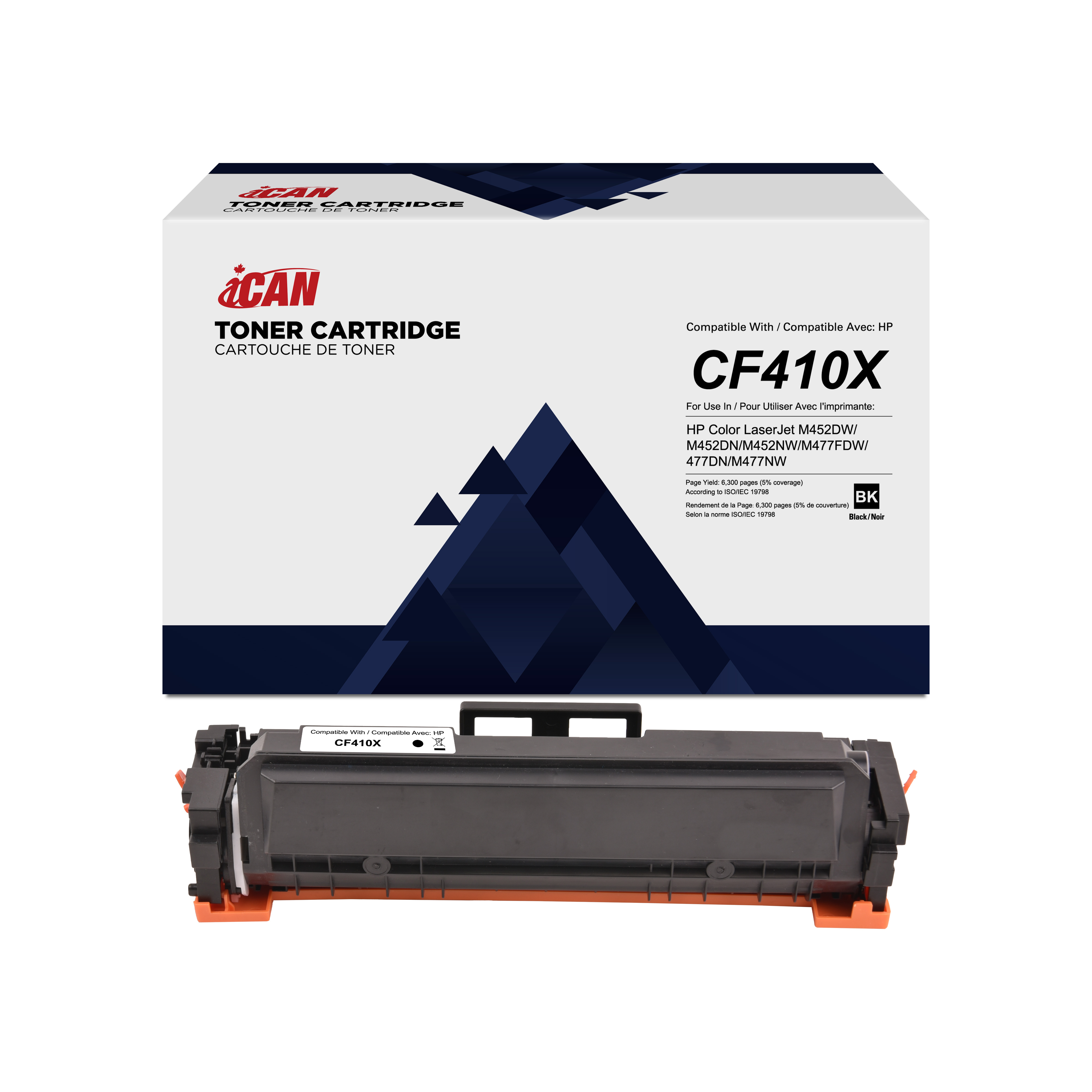 iCan Compatible HP CF410X Black Toner Cartridge