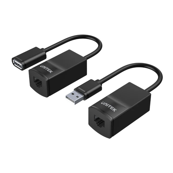 Câble d'extension USB UNITEK sur LAN 60 m max.