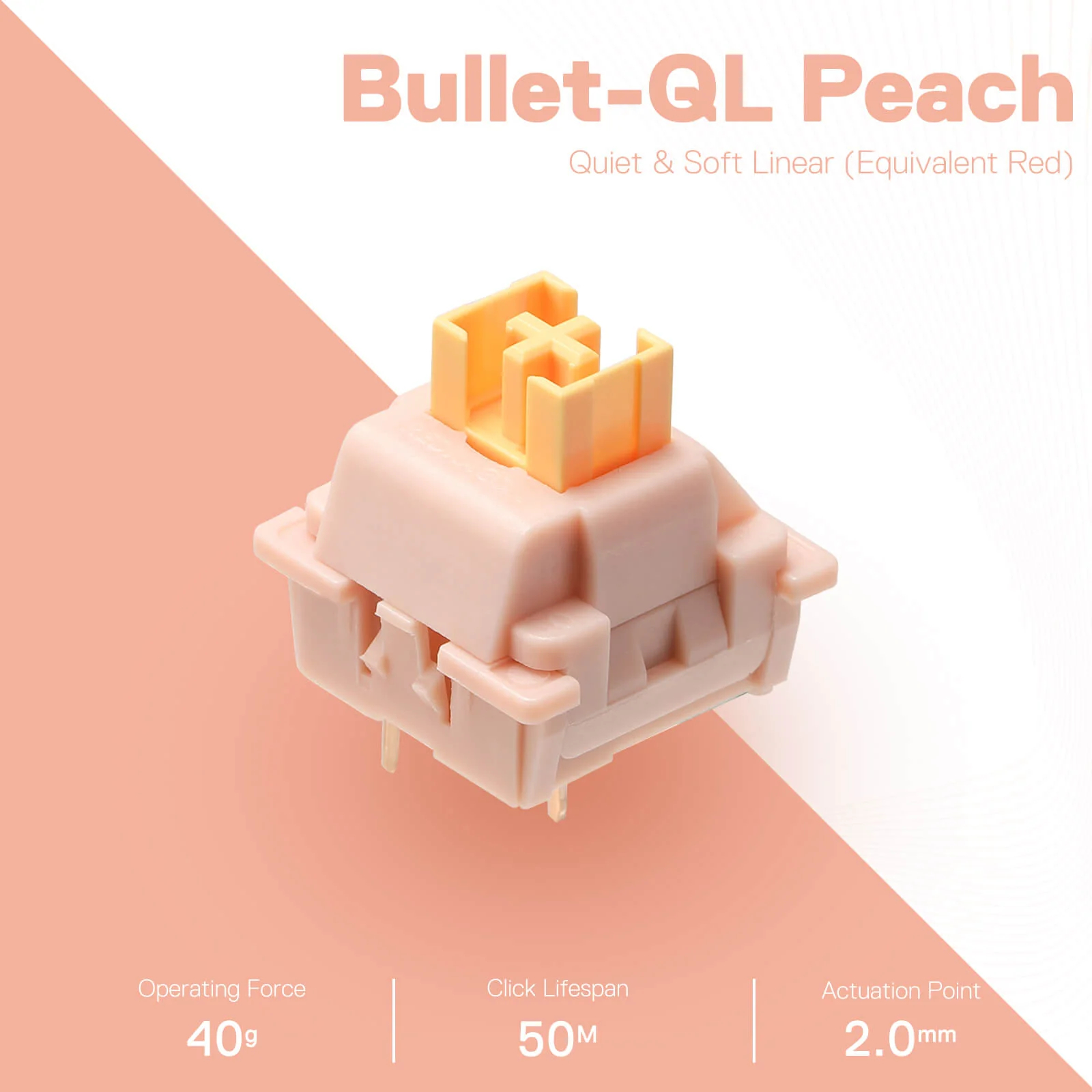 Redragon Bullet QL 3PIN 45gf soft feeling linear switches