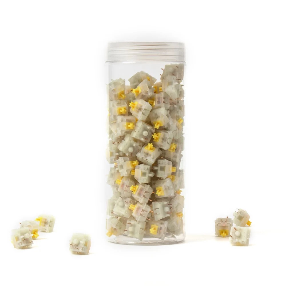 Gateron KS-3 Milky Pro Switch - Yellow (110 pcs)