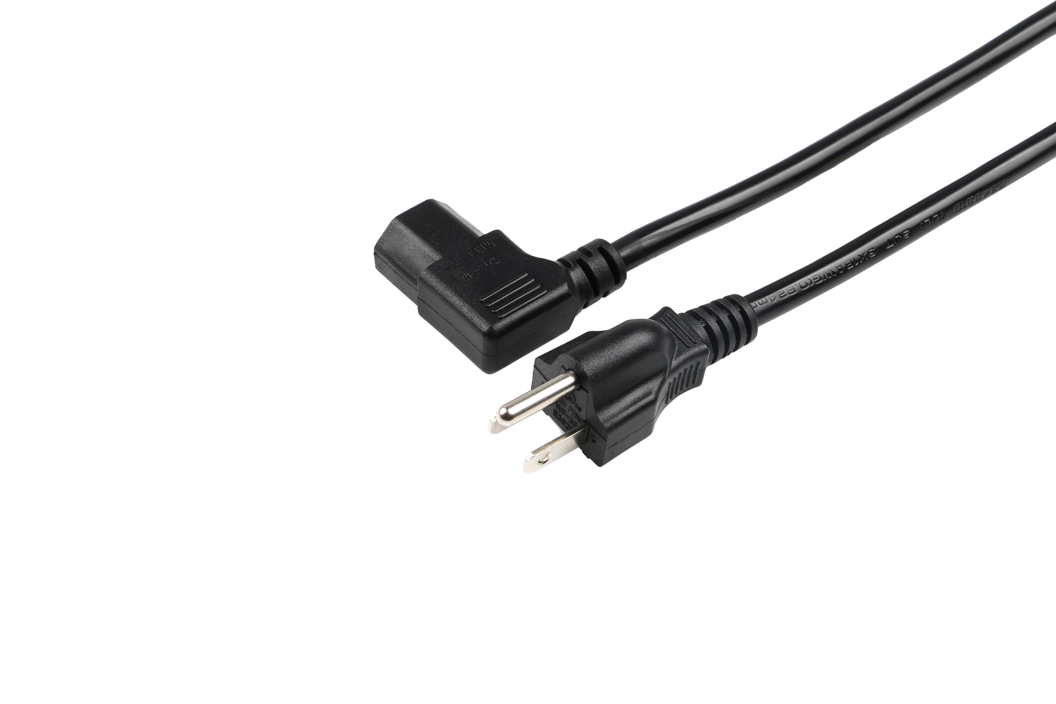 Left Angle External Power Cable 18AWG, 6FT