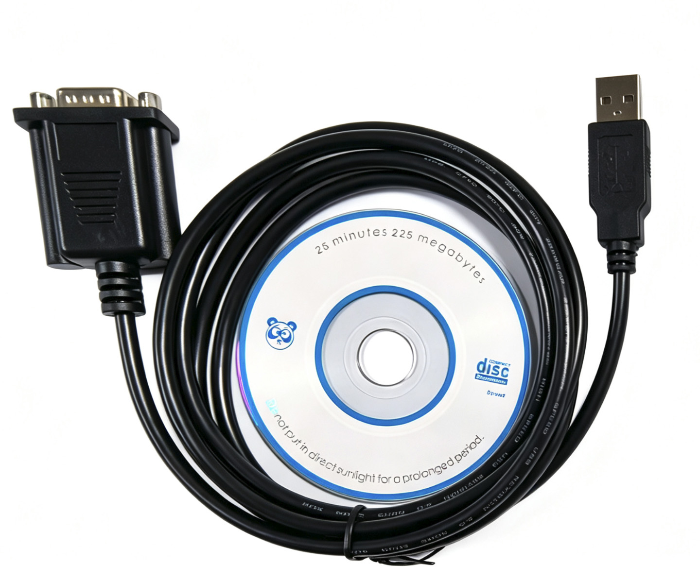 Câble d'adaptateur iCAN USB-A 2.0 mâle vers RS232 (DB9) mâle, 1.5M