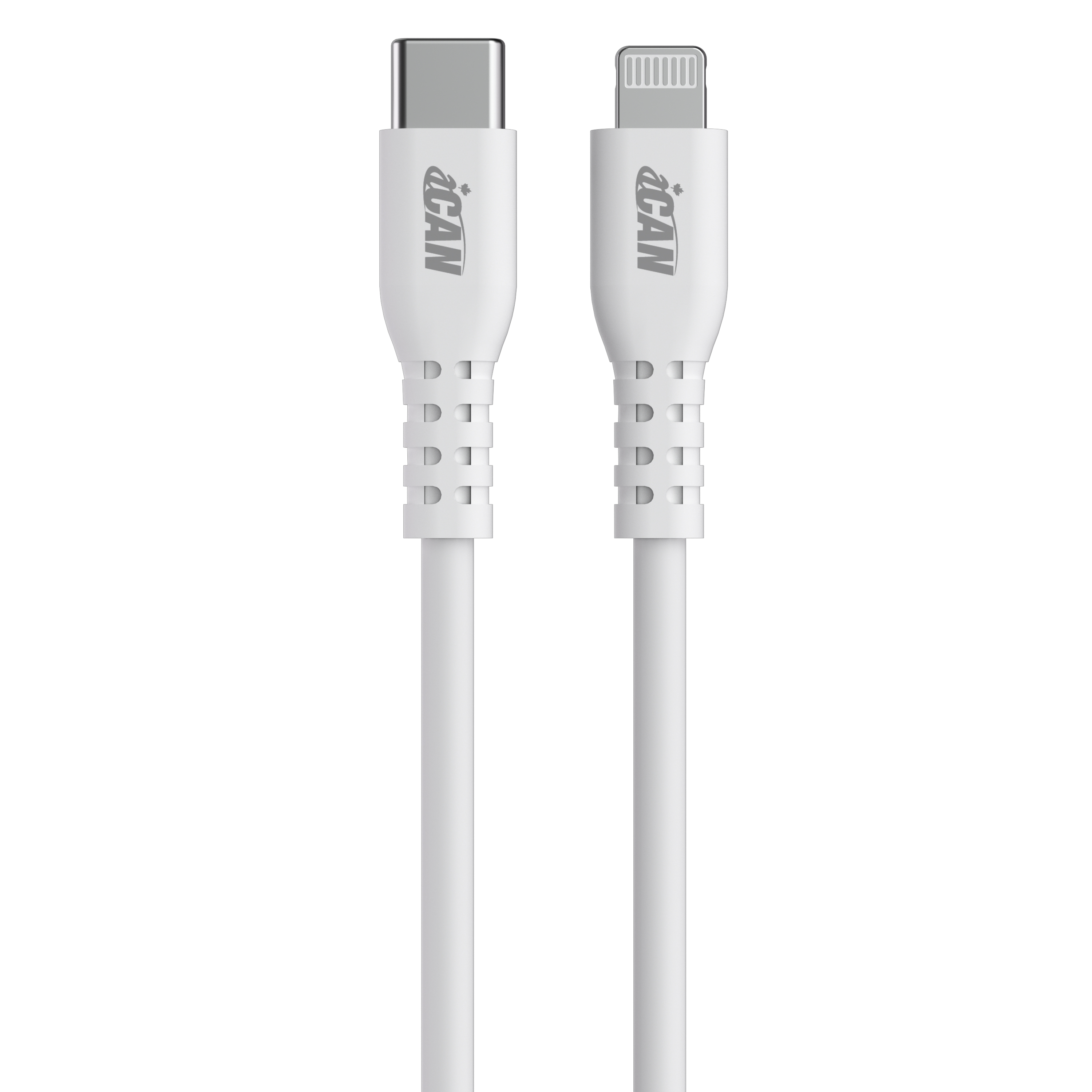 iCAN MFi Type-C Male to Lightning Male Cable, 27W, 6ft