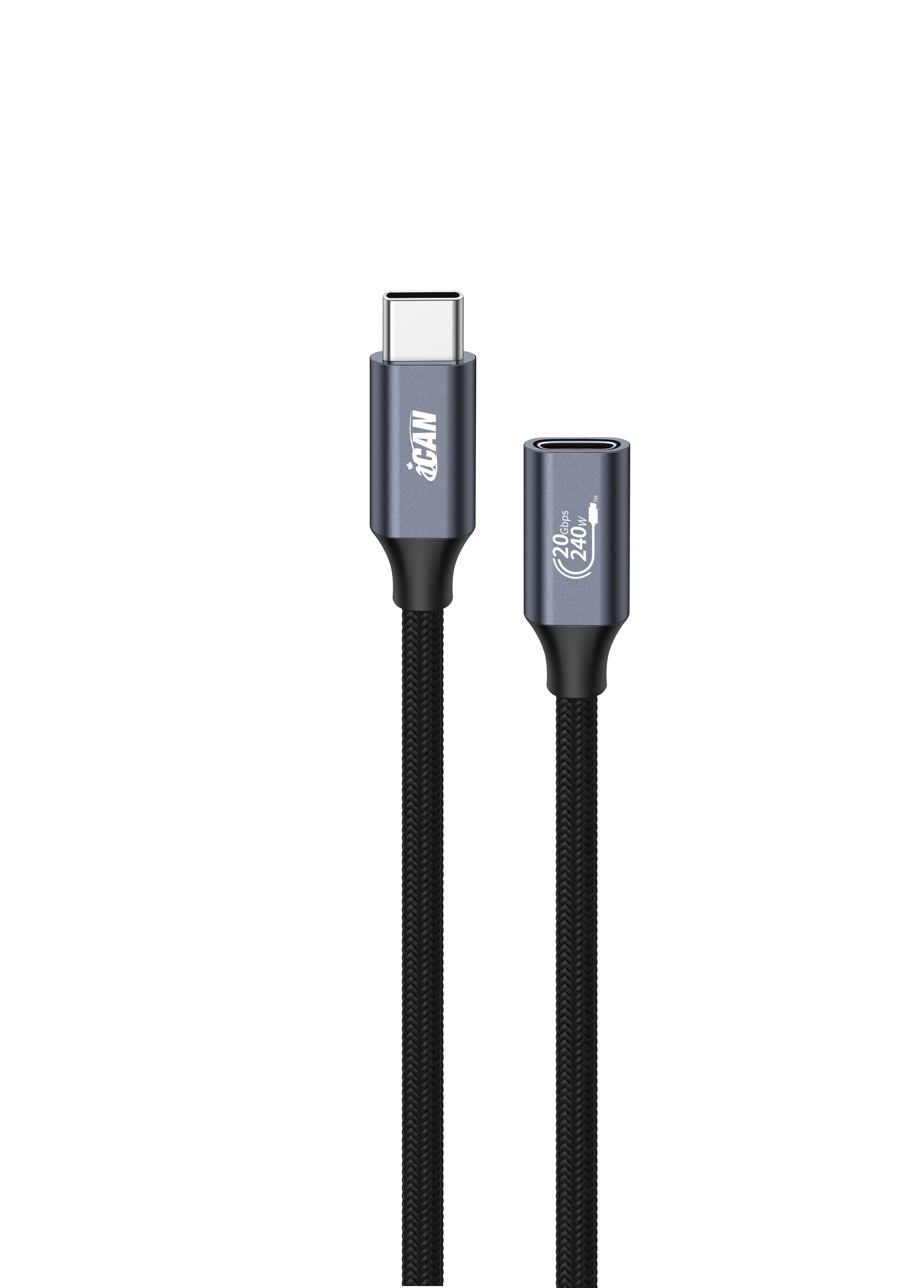 iCAN USB 3.2 Type-C Male to Type-C Female Extension Cable