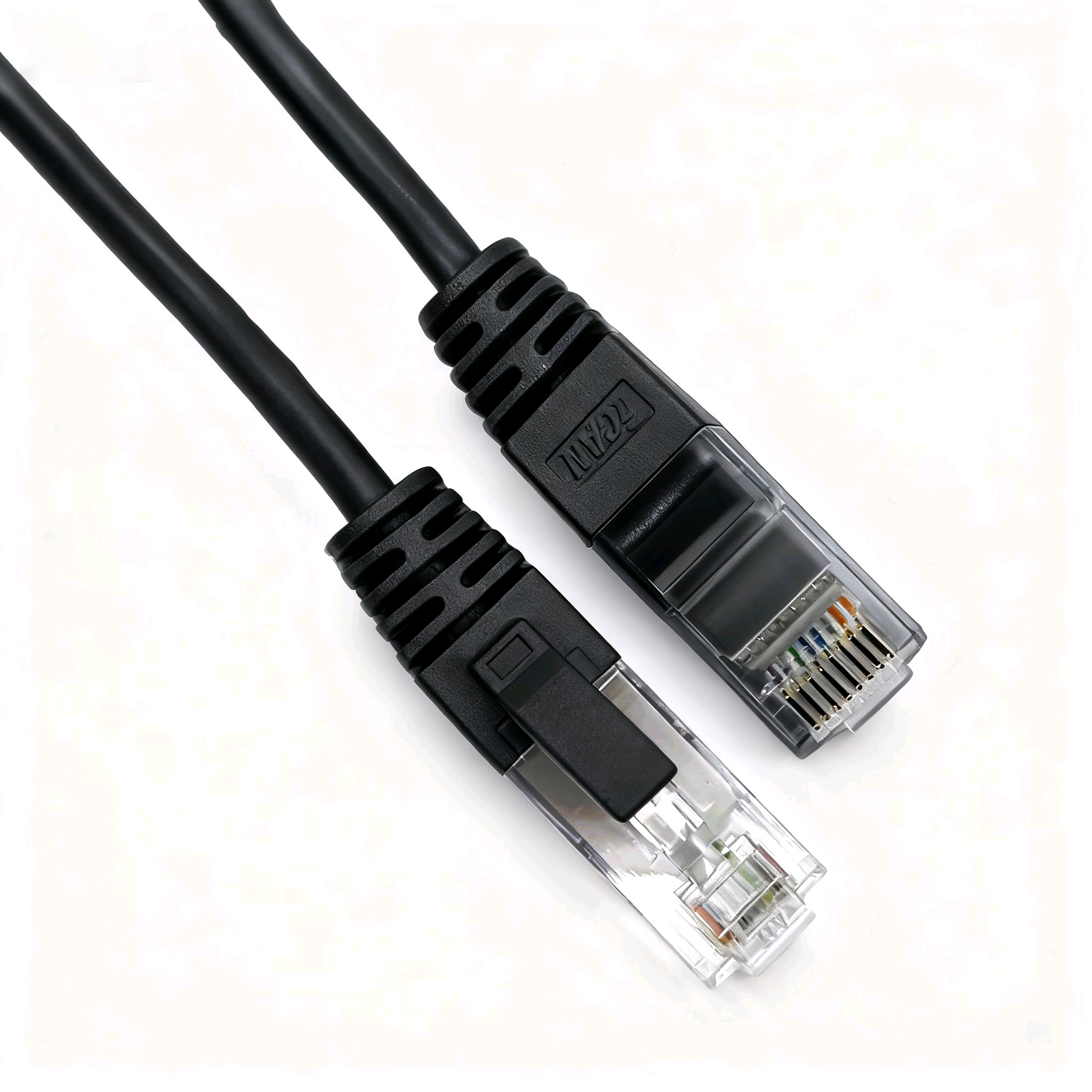 Câble Ethernet ultra-fin iCAN CAT6A, 10 Gbit/s, 550 MHz, 28 AWG, 7,6 m, noir(Open Box)