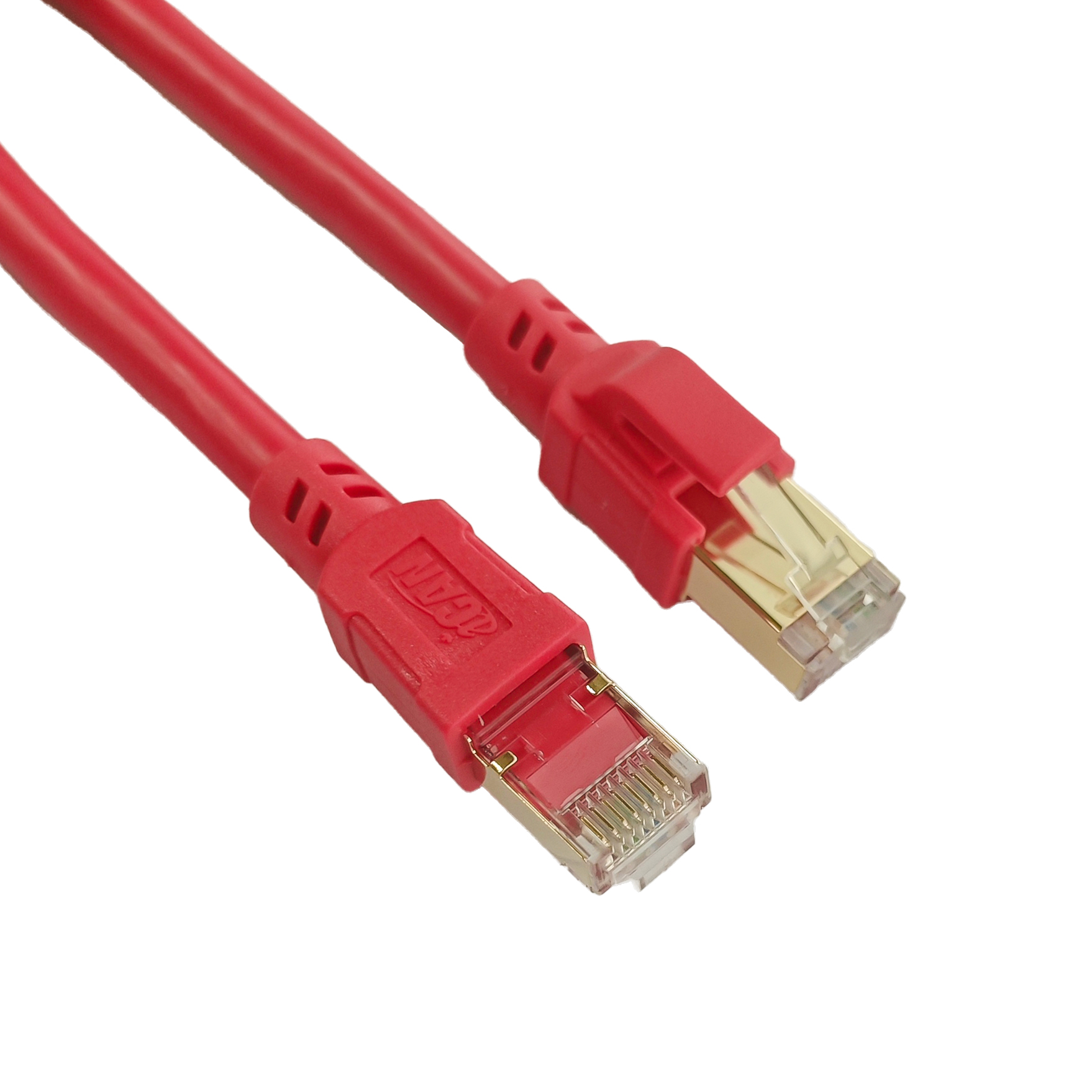 iCAN CAT6A Ethernet Patch Cable,10Gbps, 7FT, Red