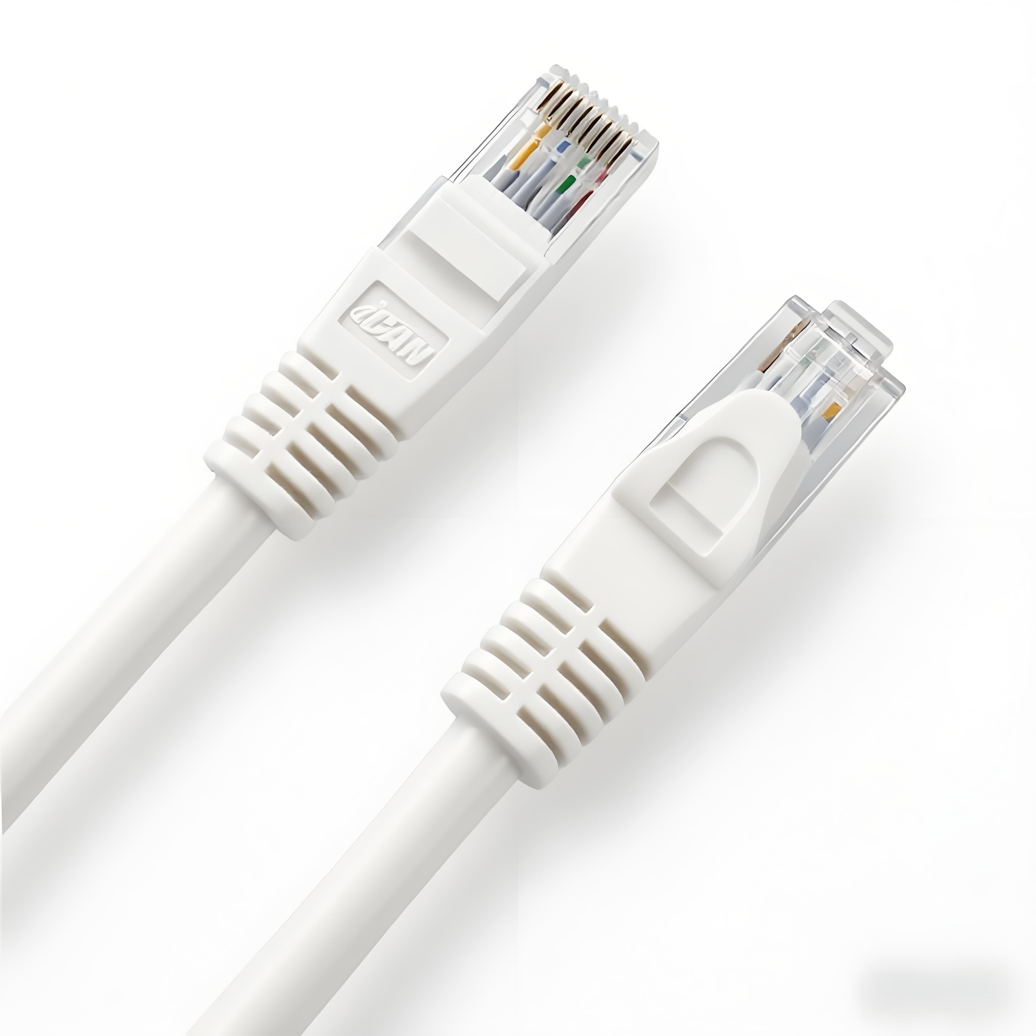 iCAN CAT6 High Speed Ethernet Cable,1000Mbps 26AWG, 1FT, White