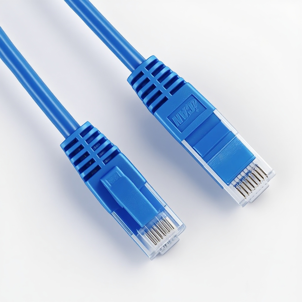 iCAN CAT6A Super Slim Ethernet Cable, 10Gbps 550MHz, 28AWG, 2FT, Blue
