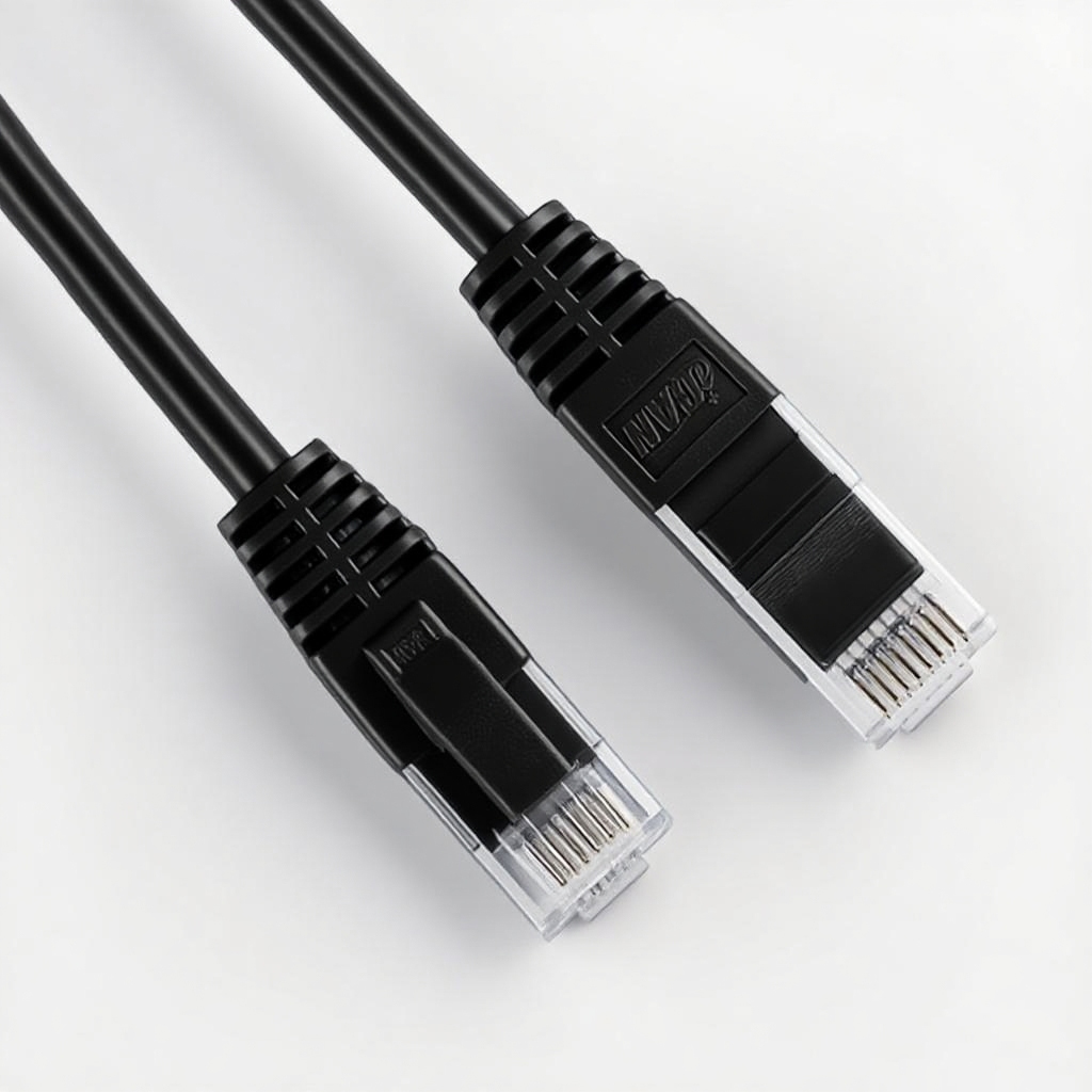 iCAN CAT6A Super Slim Ethernet Cable, 10Gbps 550MHz, 28AWG 25FT, Black