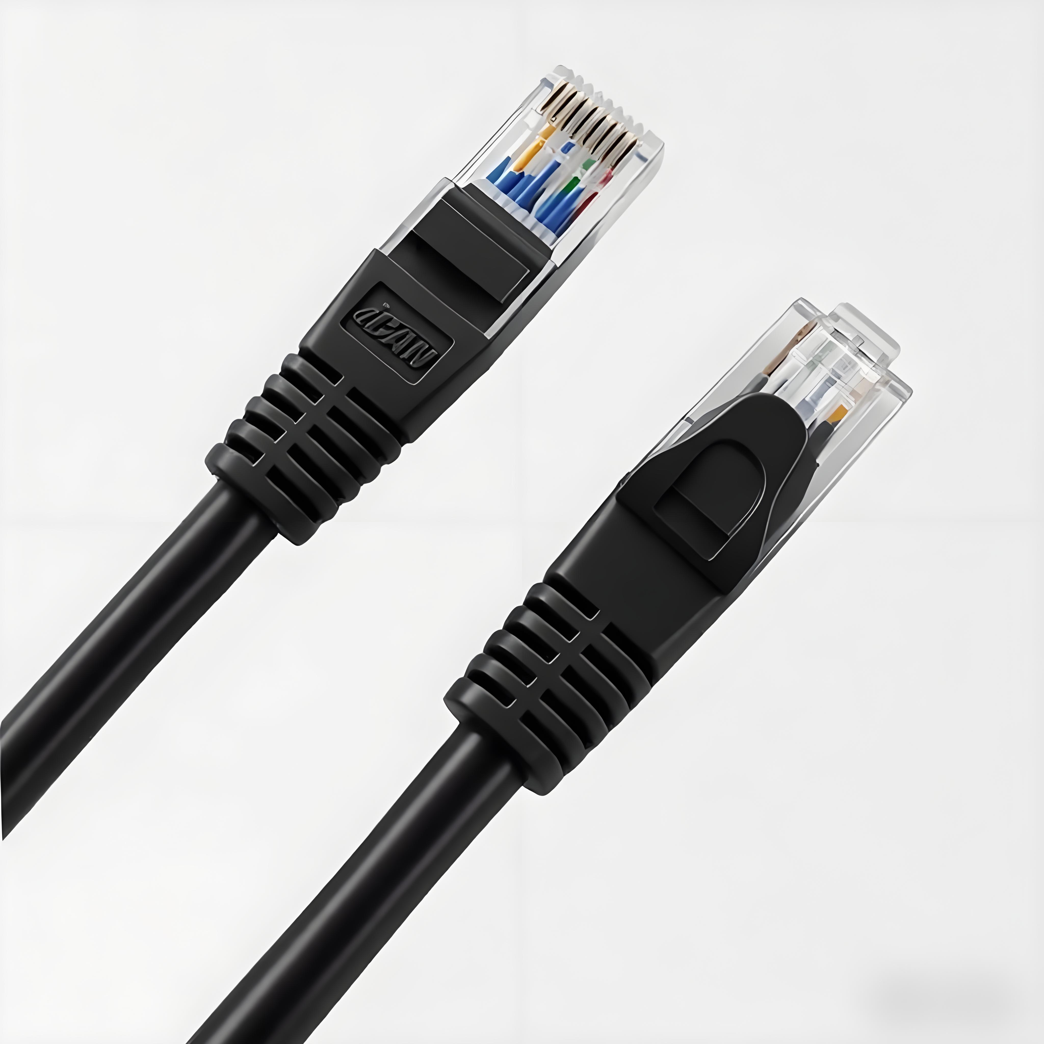 iCAN CAT6 High Speed Ethernet Cable,1000Mbps 26AWG, 2FT, Black