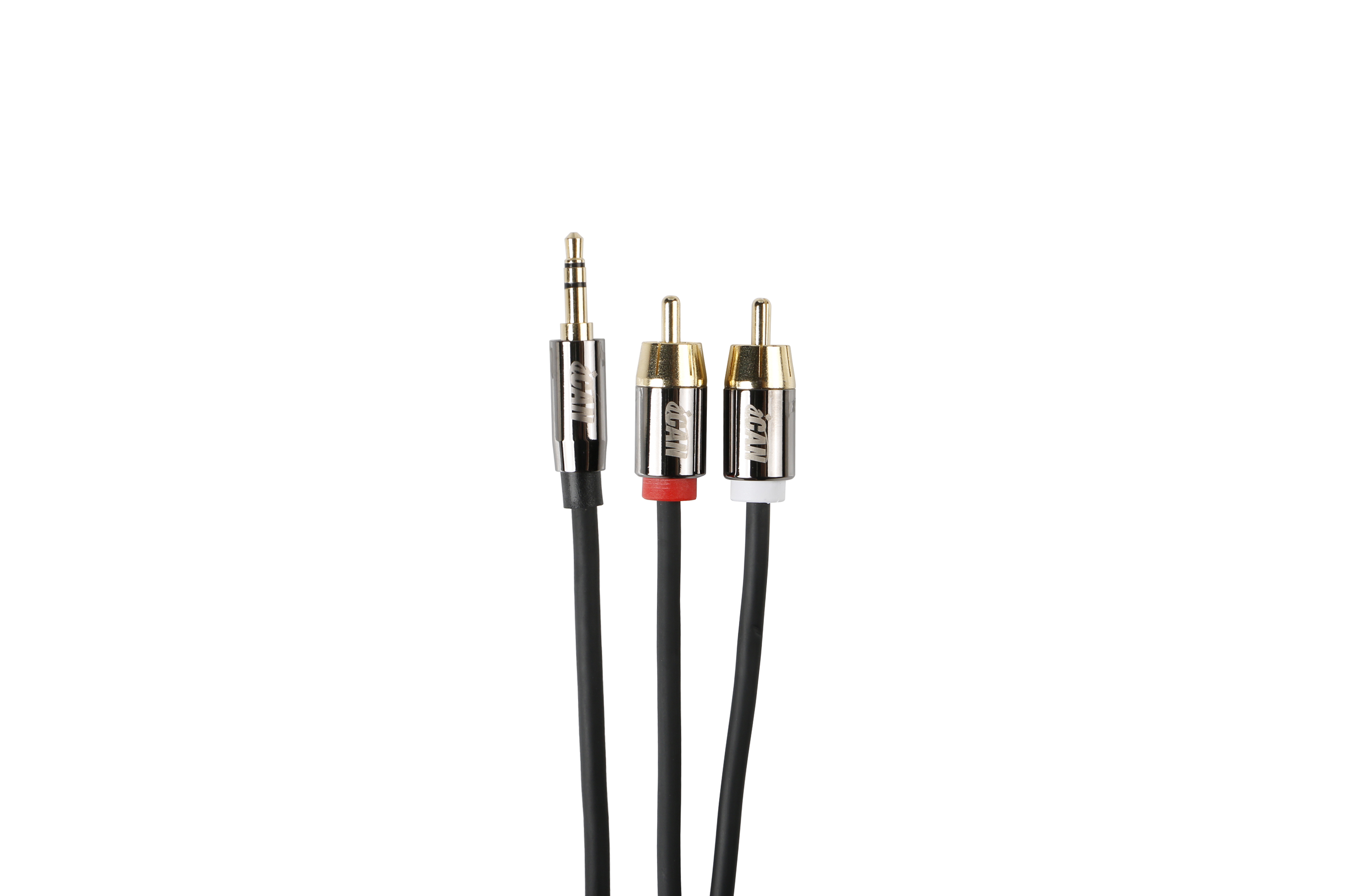 iCAN 3.5mm Male to 2RCA Male Cable, 6FT