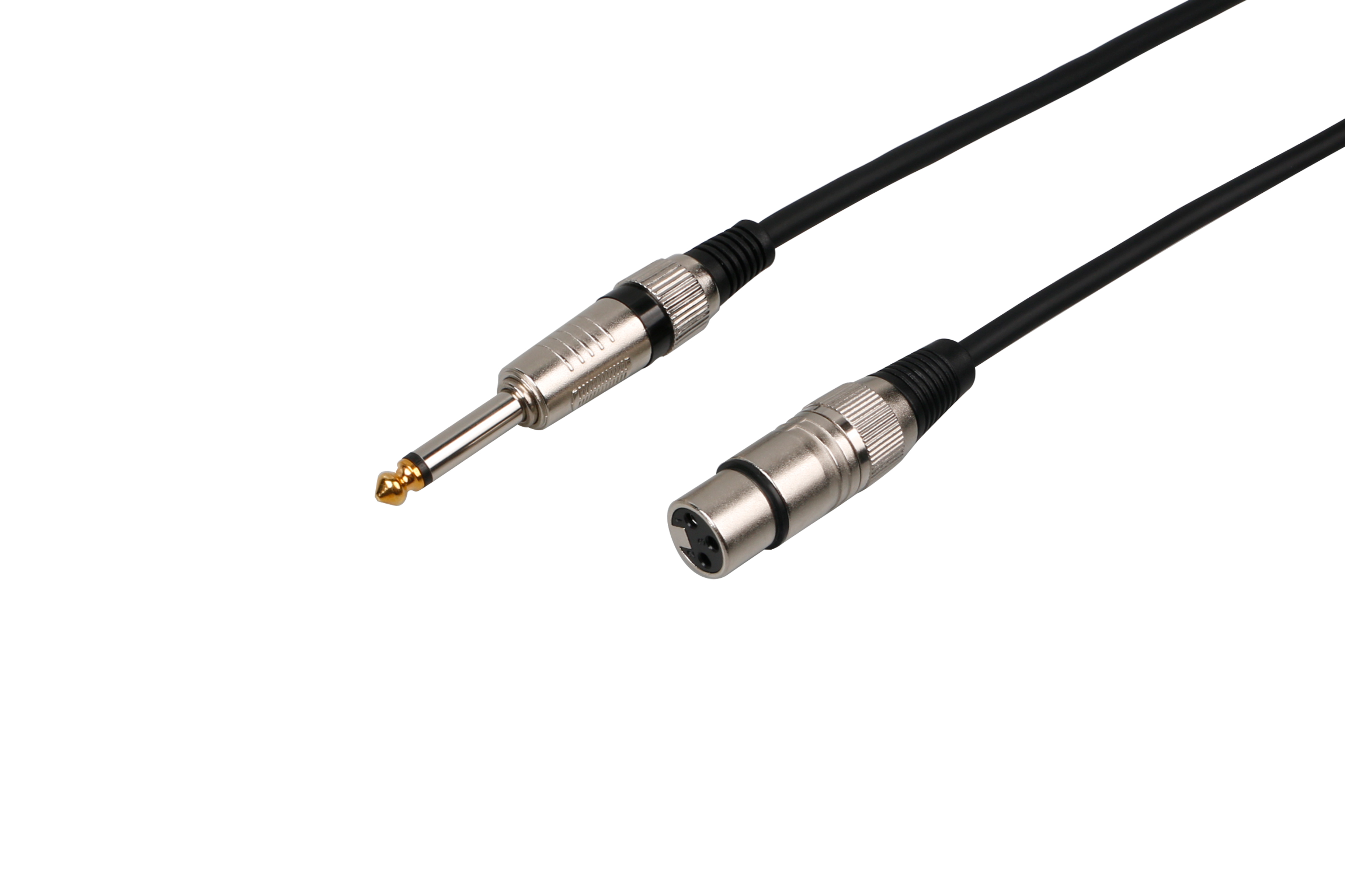 iCAN XLR Female to 6.35mm TS Mono Microphone Cable, 25FT