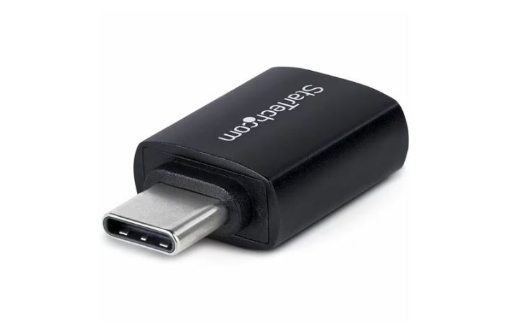 Adaptateur USB-C vers USB-A Startech, USB 5 Gbit/s, 3 A, convertisseur USB-C mâle vers USB-A femelle, boîtier métallique dur...
