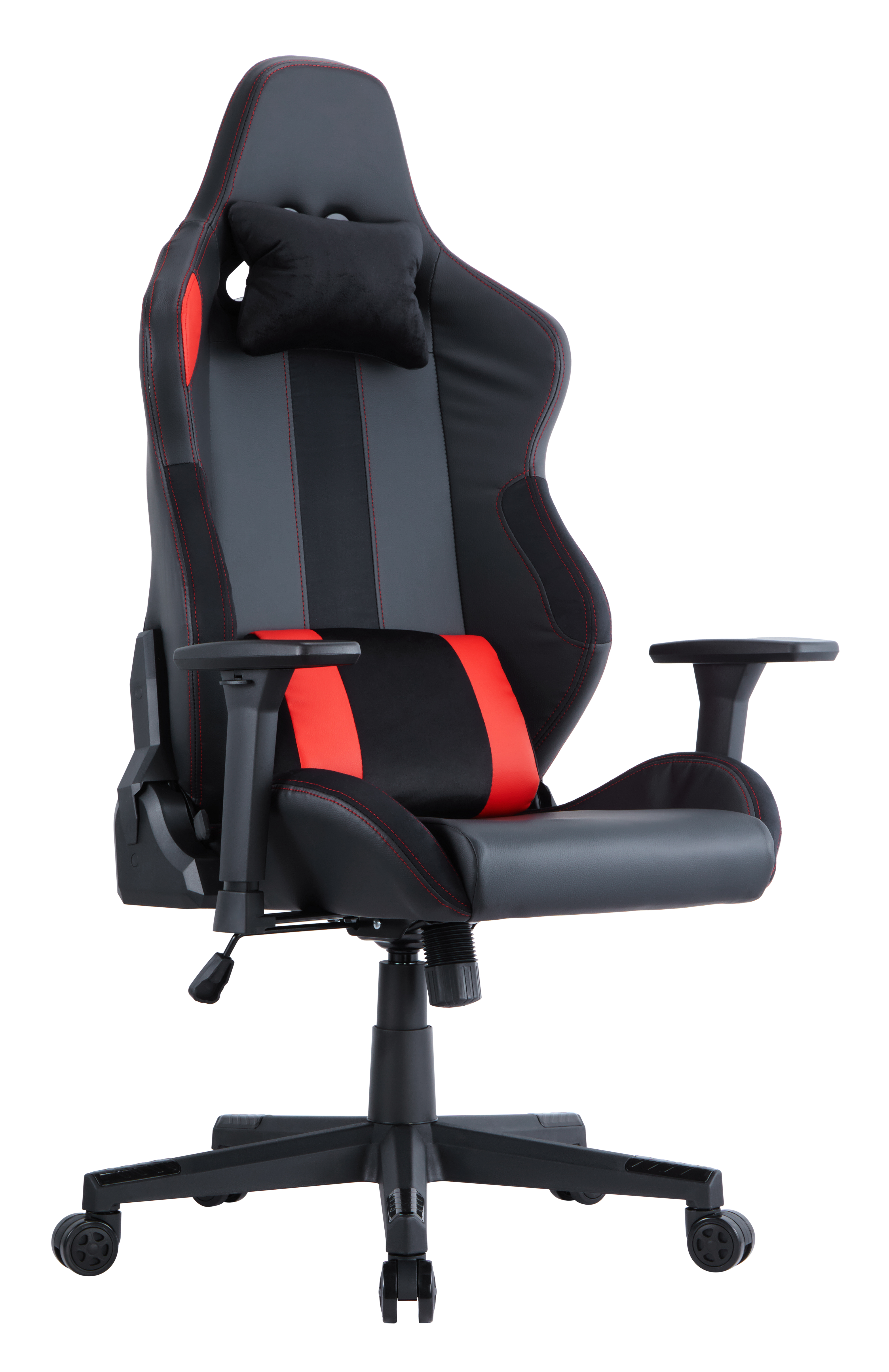 Brateck Ergonomic Gaming Chair, PVC Cover, High Density Shaping Foam,  3D Armrests, 350mm Nylon Base, 60mm PU Caster, Class 4 G