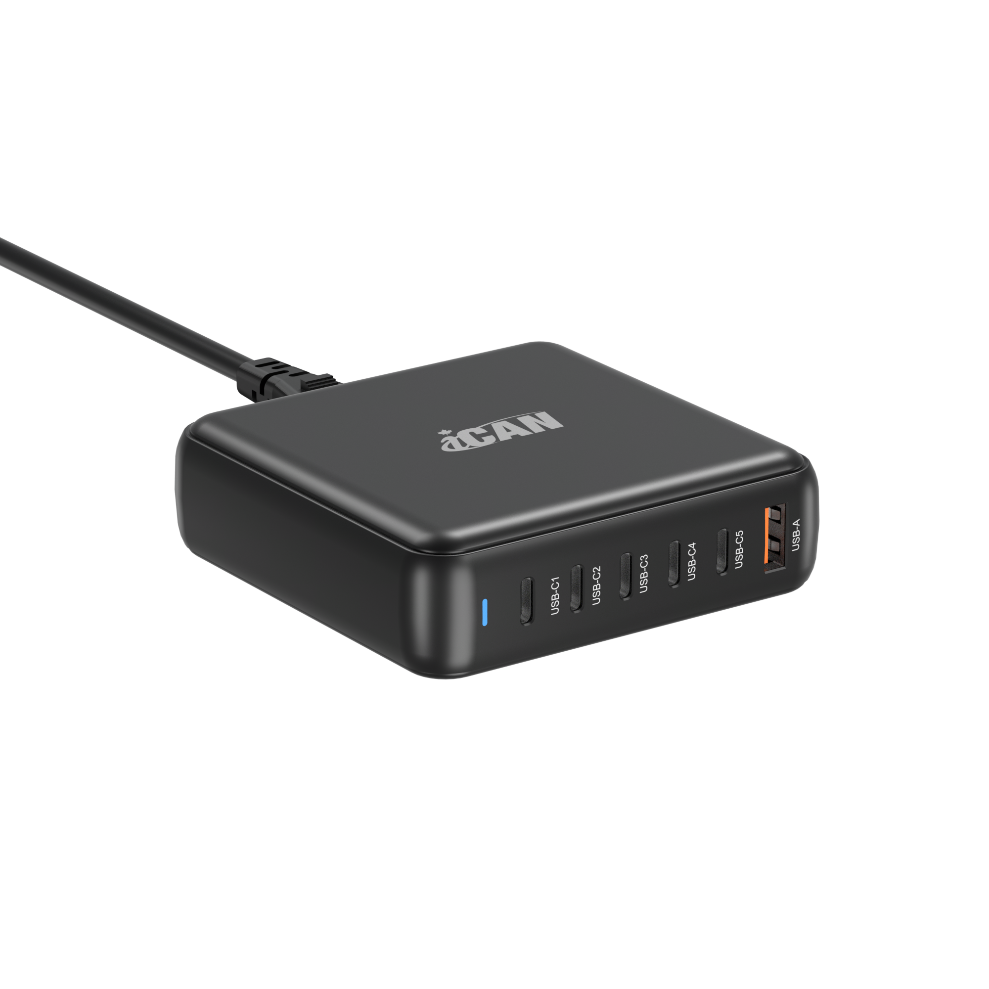 iCAN 200W 6-Port Slim Charging Station