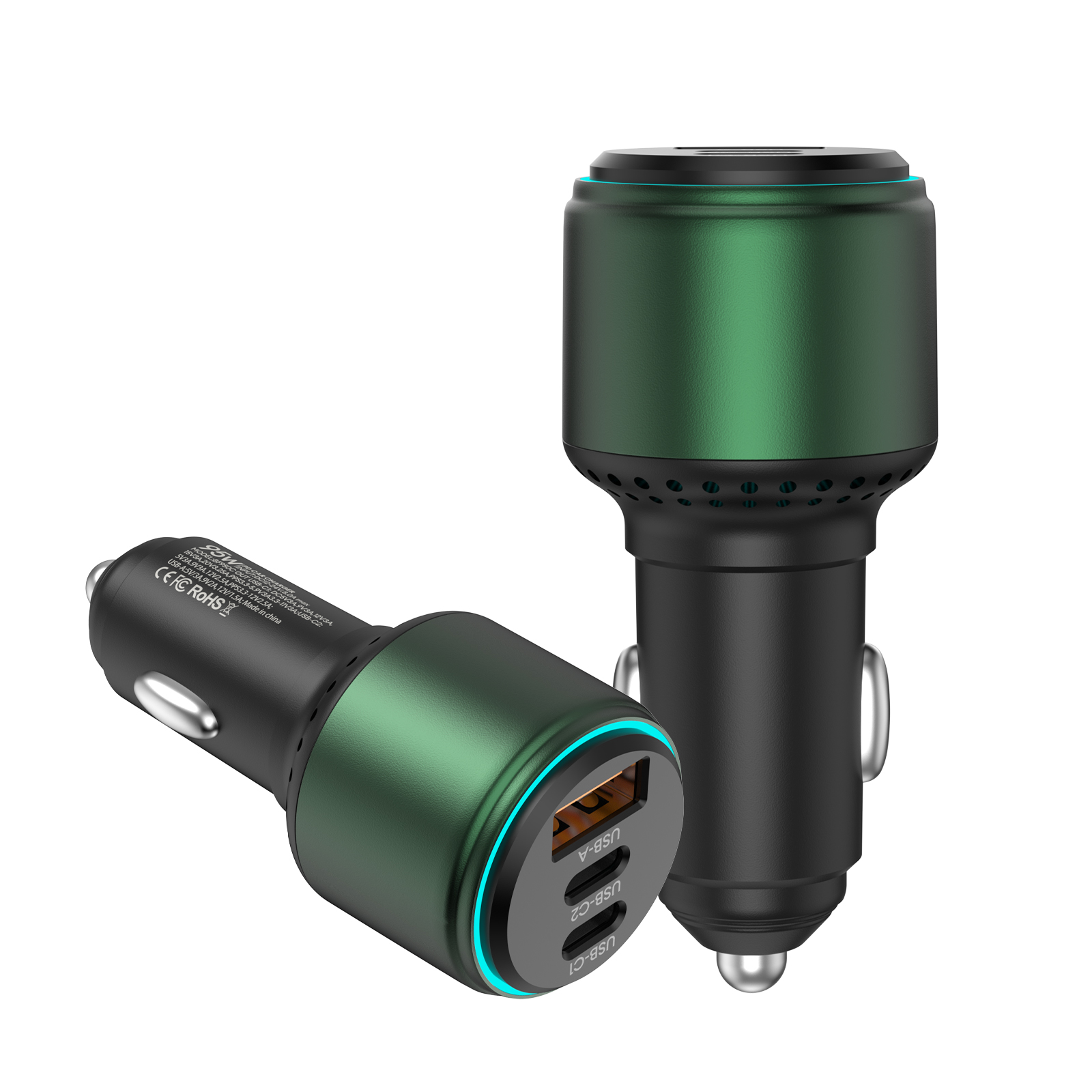 iCAN 95W 3-Port Super Fast Car Charger