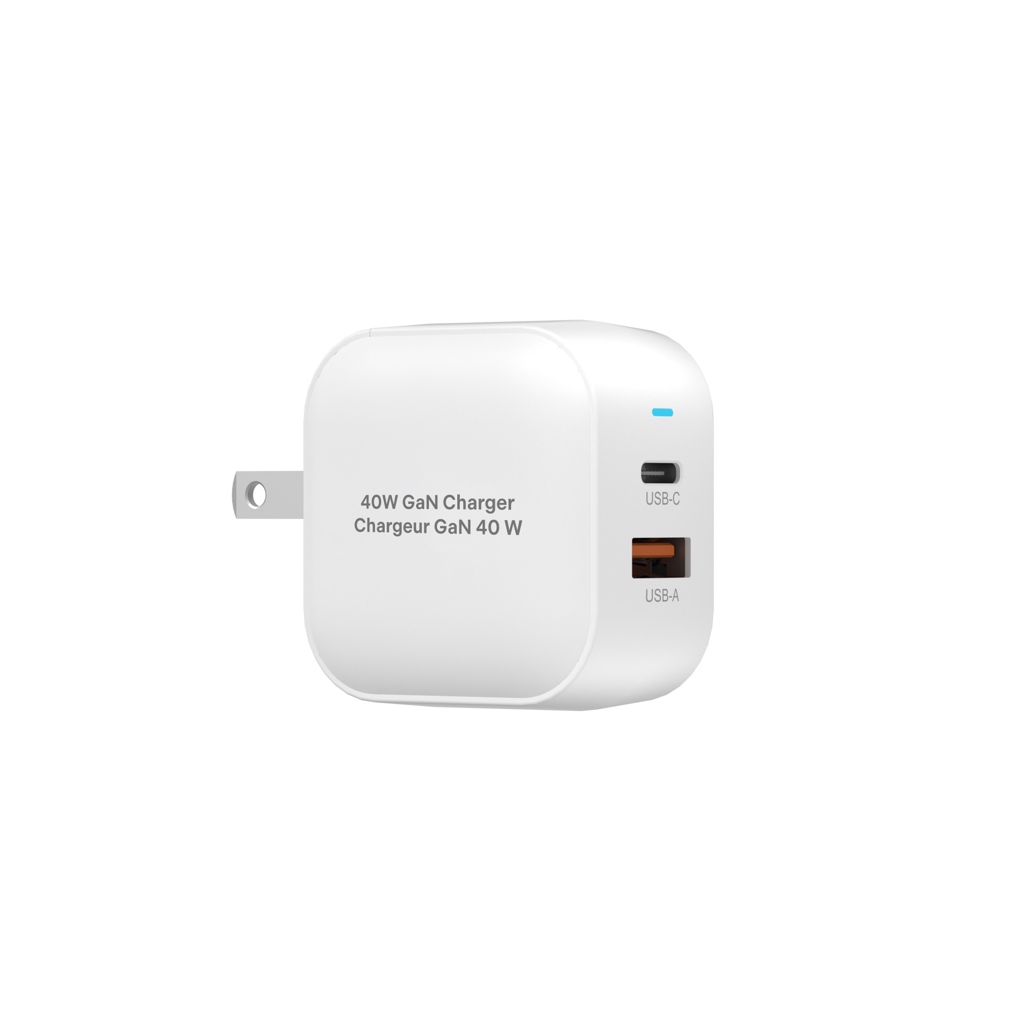 iCAN 40W Dual Ports Fast Wall Charger with USB-A and USB-C(Open Box)