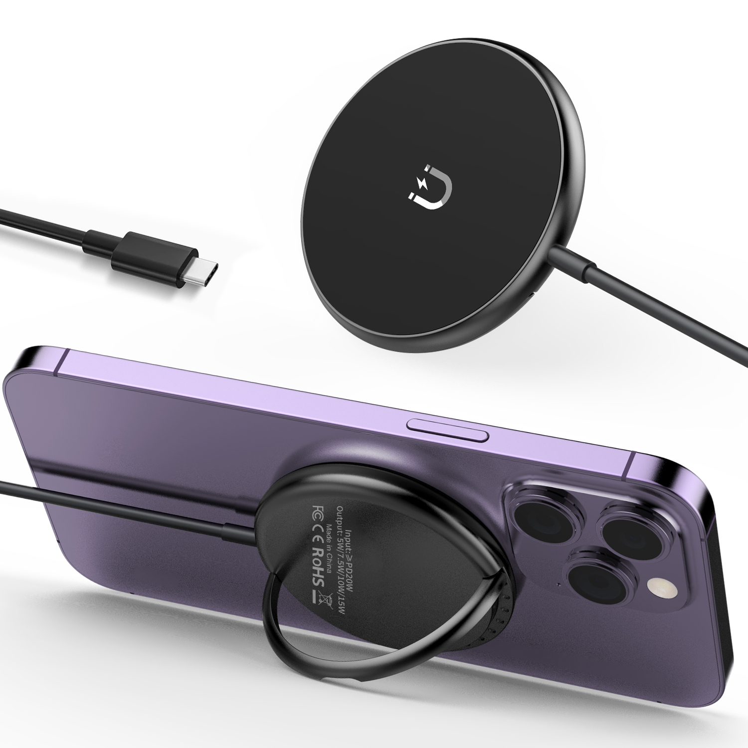 Choetech 15W Magnetic Wireless Charger with Kick Stand