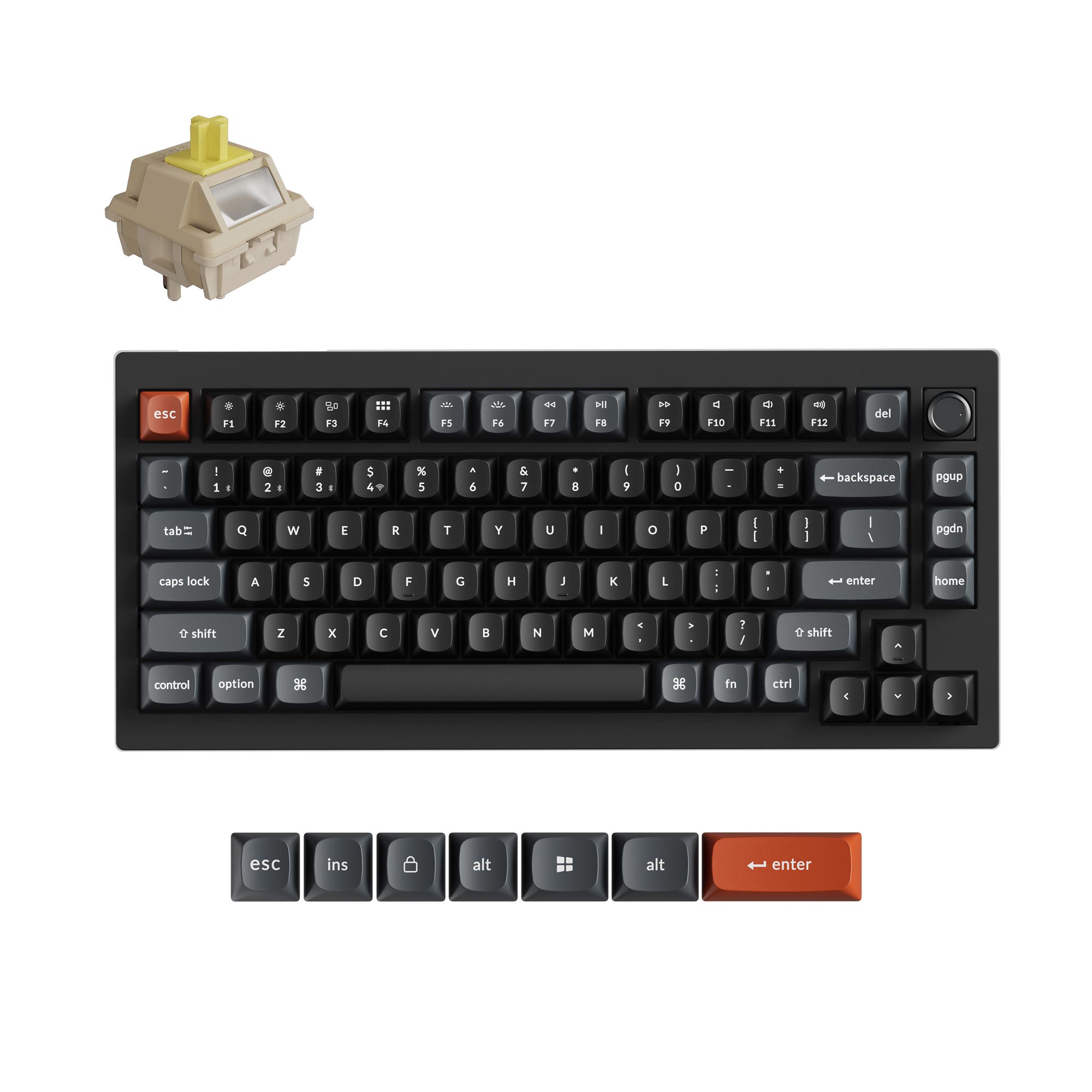 Keychron V1 Ultra 75% Keyboard Tactile switches