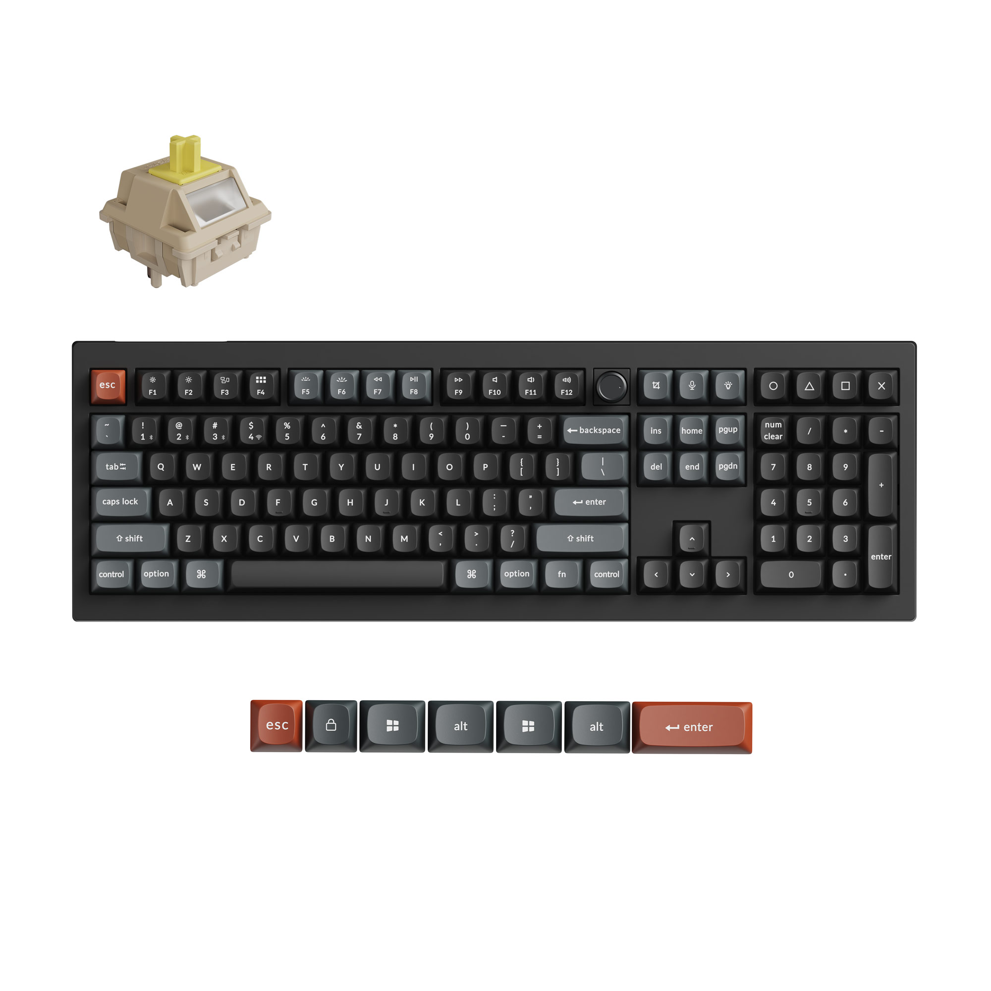 Keychron V6 Ultra Pleine grandeur Clavier Interrupteurs tactiles(Open Box)