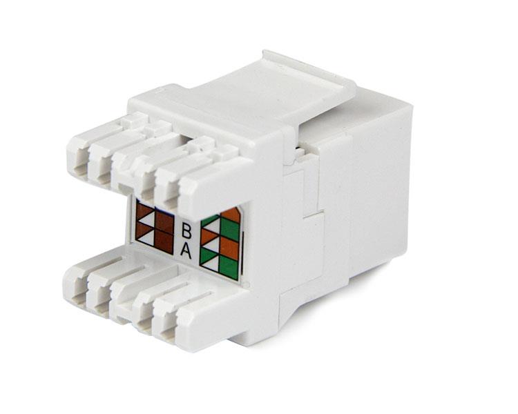 STARTECH 180 degree Cat6 Keystore Jack (C6KEY110SWH)