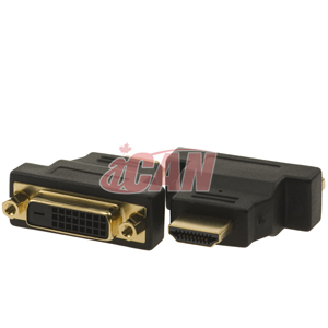 iCAN Adaptateur HDMI mâle vers DVI femelle à faible bruit de qualité supérieure (1 paquet