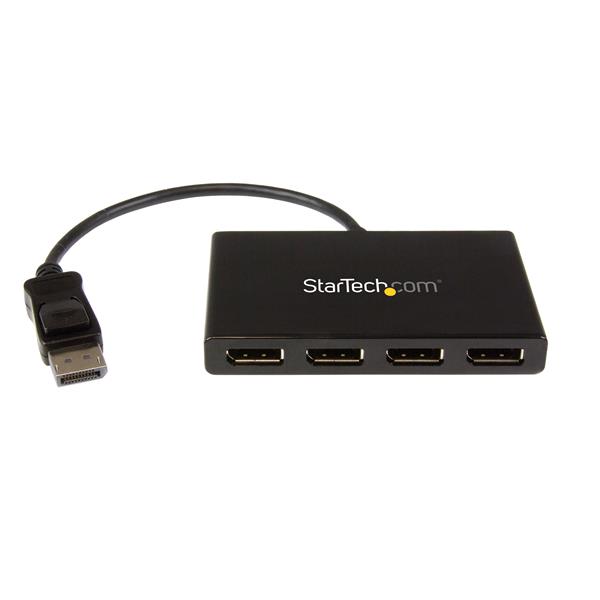 épartiteur multi-moniteur StarTech DisplayPort vers DisplayPort - Concentrateur MST 4 ports (MSTDP124DP