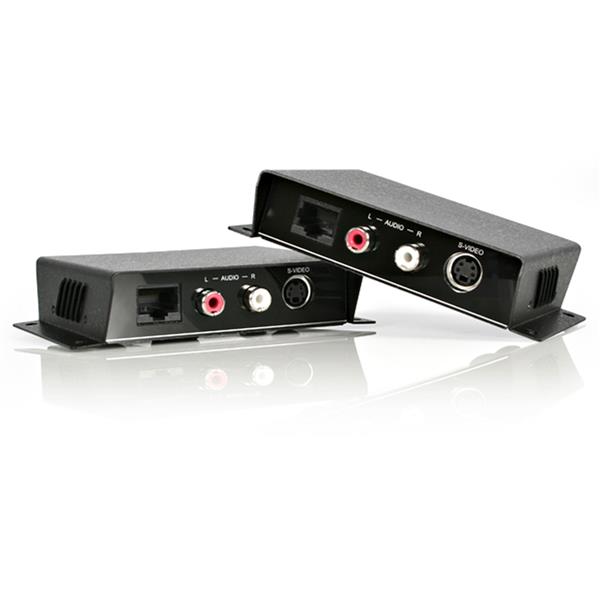 Extension vidéo S-Vidéo StarTech sur Cat 5 avec audio (SVIDUTPEXTA) | -Étendez la vidéo et l'audio stéréo jusqu'à 20...
