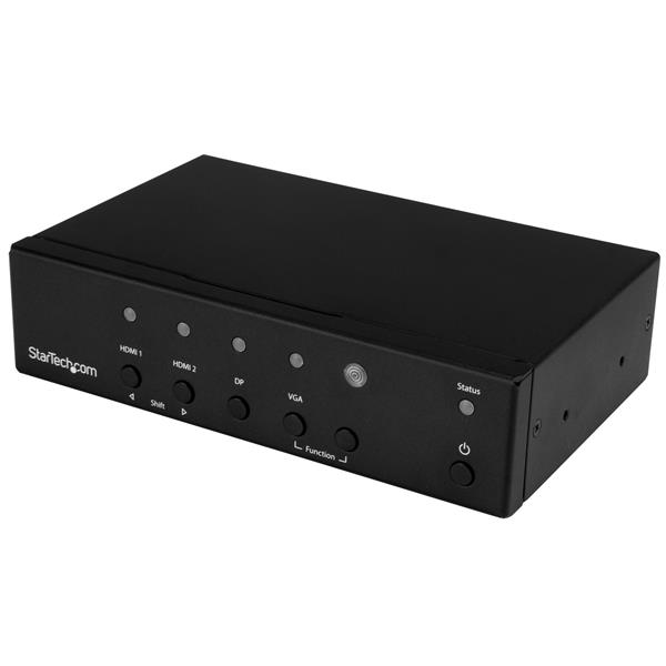 Convertisseur et commutateur automatique StarTech Multi-Input vers HDMI - 4K (HDVGADP2HD)