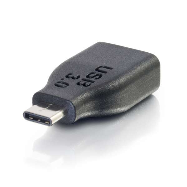 Cables to Go - Adaptateur mâle/femelle USB 3.0 (USB 3.1 Gén.1) USB-C vers USB A - Noir (28868)