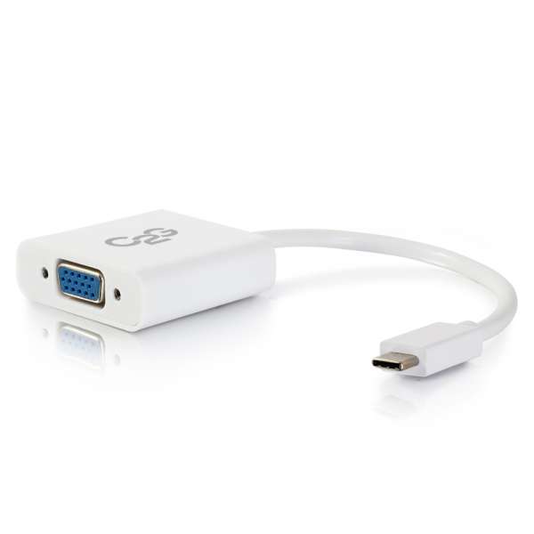 Cables to Go - Adaptateur vidéo USB 3.1 USB-C vers VGA - Blanc (TAA COMPLIANT) (29472)