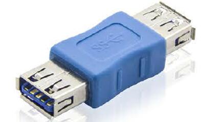 Adaptateur iCAN USB 3.0 SuperSpeed A femelle vers A femelle plaqué or