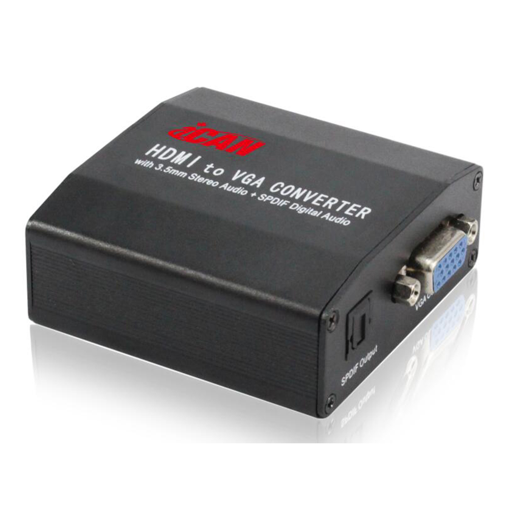 iCAN HDMI v1.3 vers VGA + audio 3,5 mm