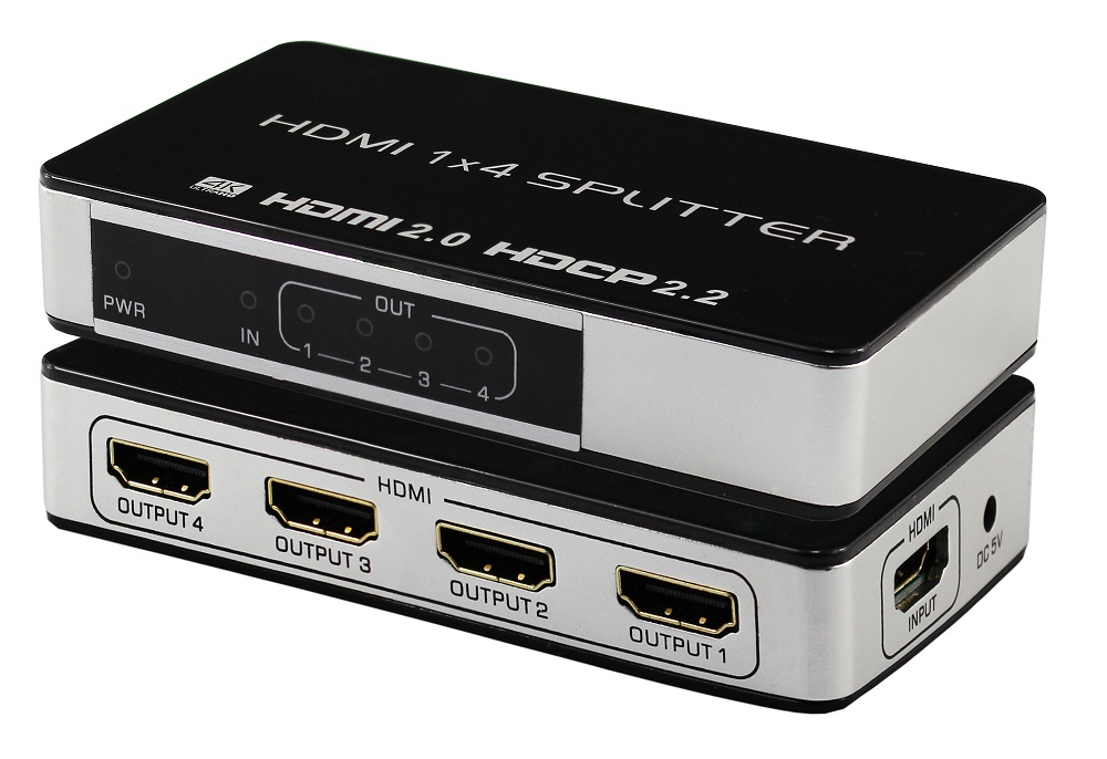 iCAN HDMI v2.0 1x4 Splitter, Version 1.4, 4K@60Hz