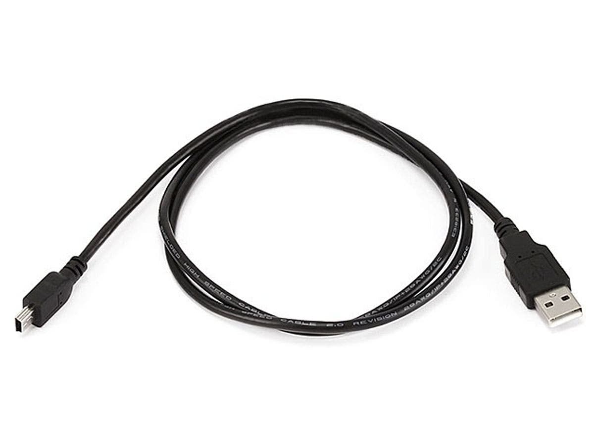 Câble MONOPRICE USB-A vers Mini-B - 5 broches, 28/28AWG, noir, 6 pieds