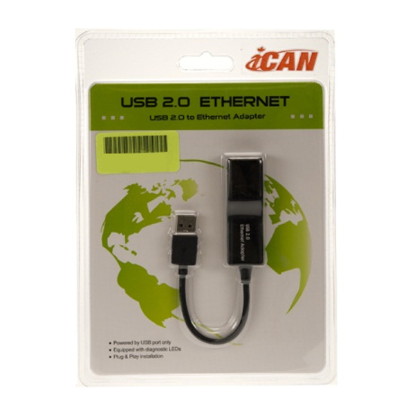 iCAN USB 2.0 to 10/100 Ethernet Adapter