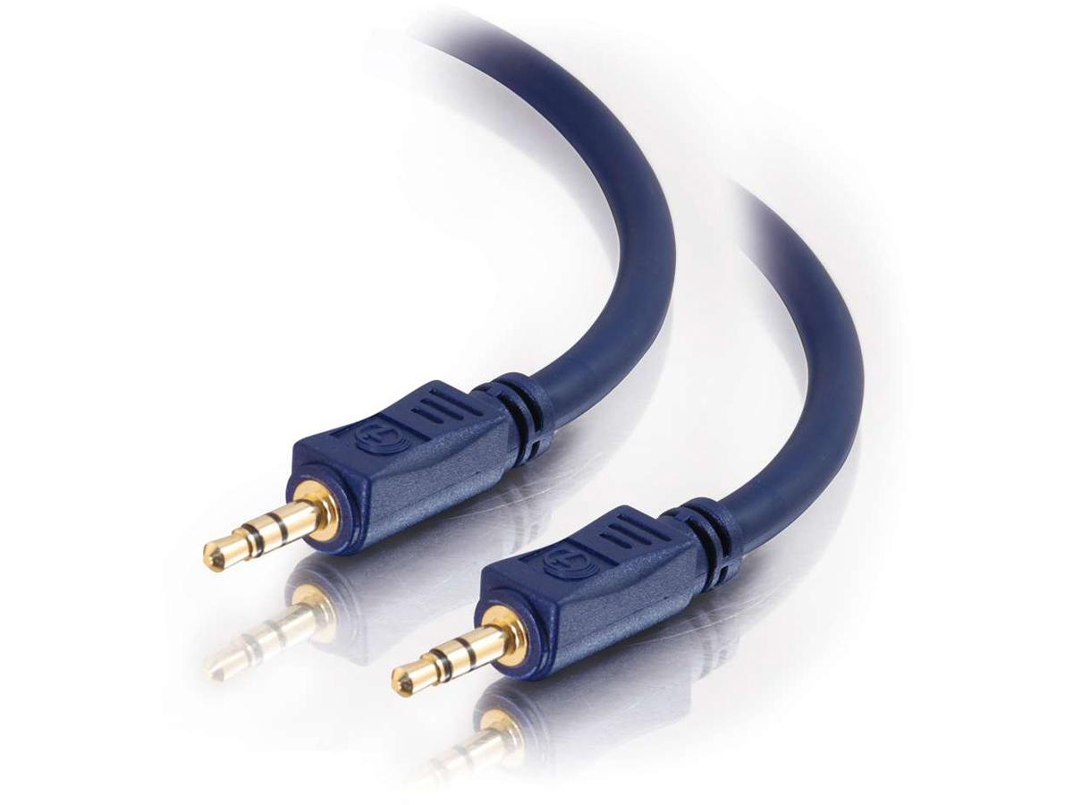 Câble audio stéréo C2G Velocity, 6 pi (bleu)