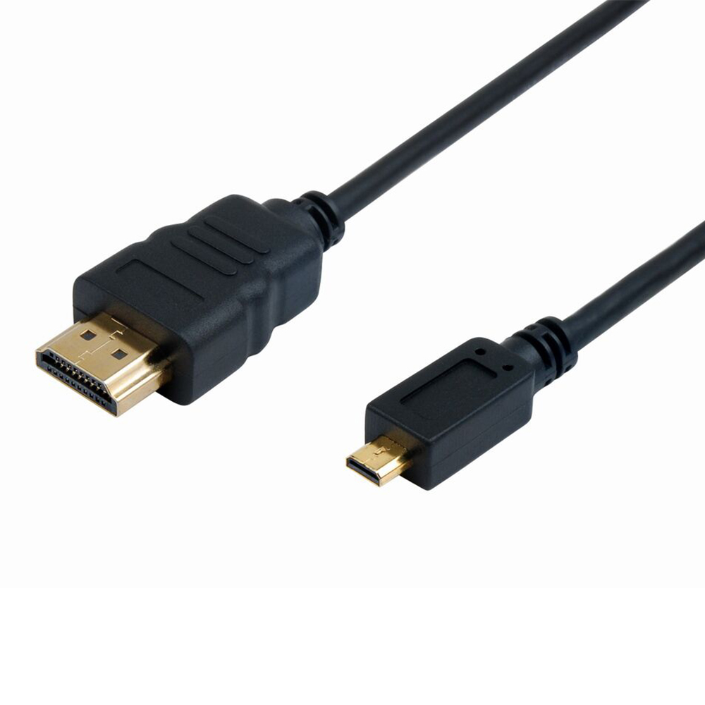 iCAN Micro HDMI Type D to HDMI Type A cable for Mobile Devices, 3 ft