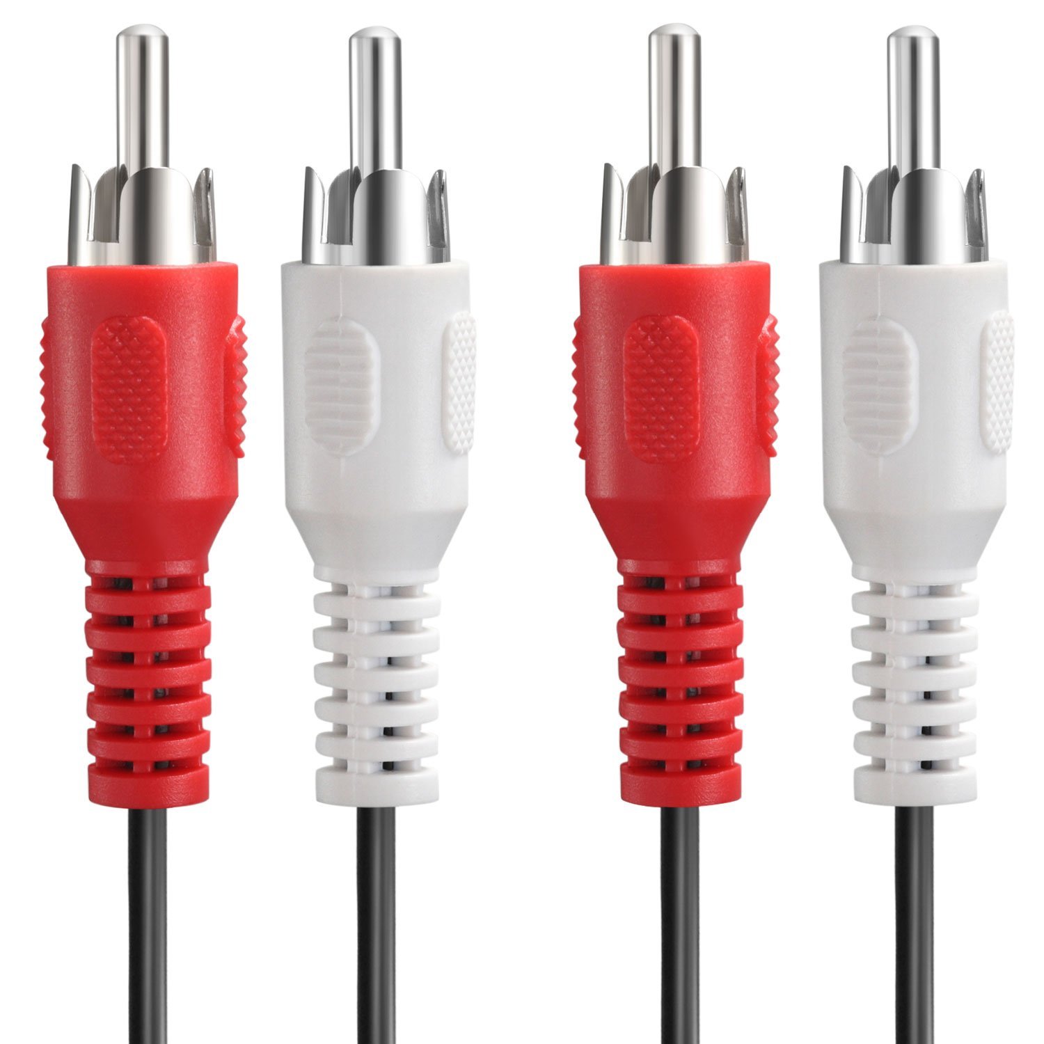 Câble audio stéréo iCAN 2xRCA mâle vers 2xRCA mâle, 6 pieds