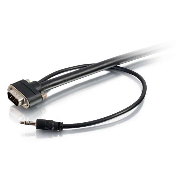 Cables to Go Select VGA + 3.5mm Stereo Audio A/V Cable M/M - 10ft - In-Wall CMG-Rated (50226)